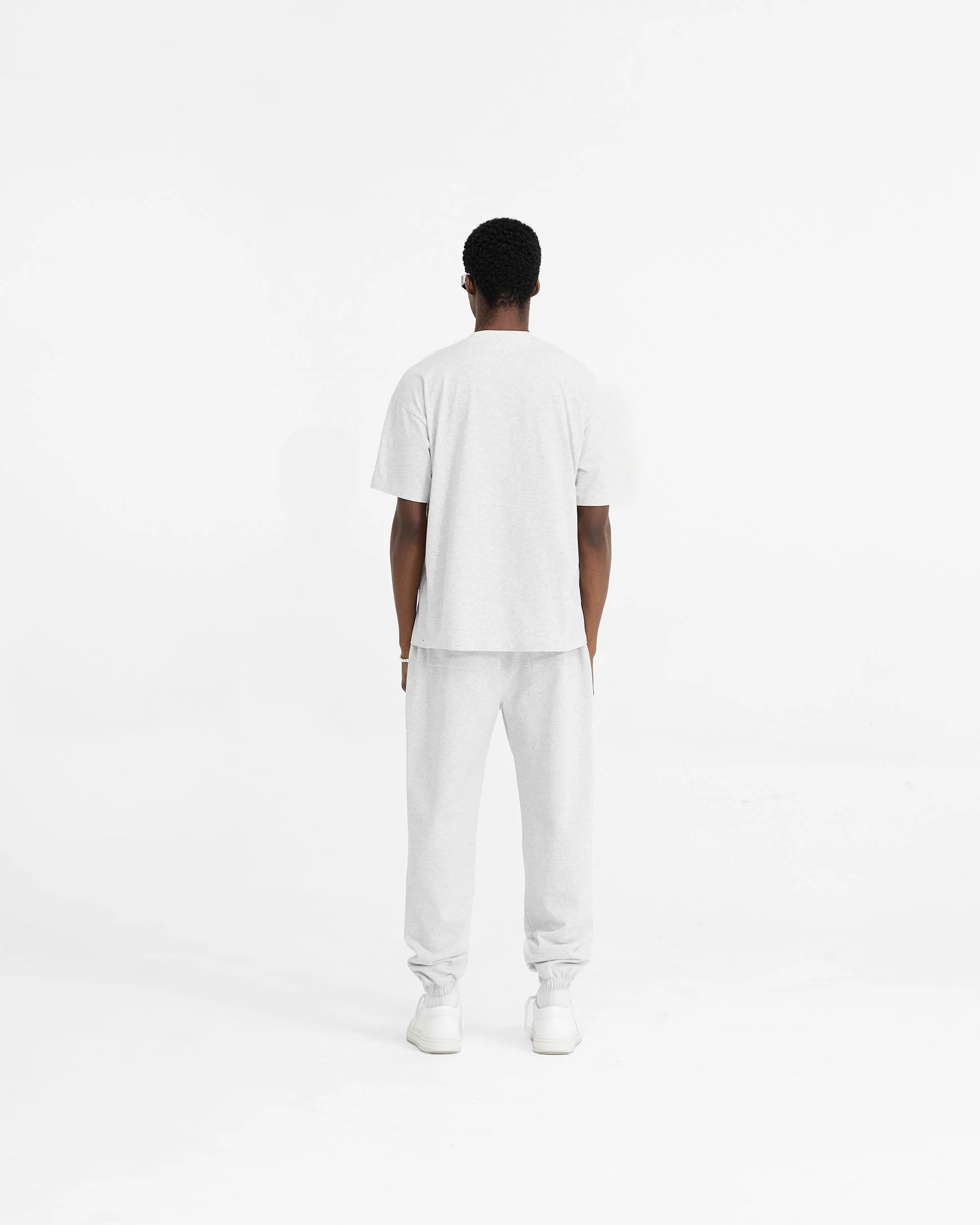 Initial Cuffed Sweatpant - Ice Grey Marl - Image 8