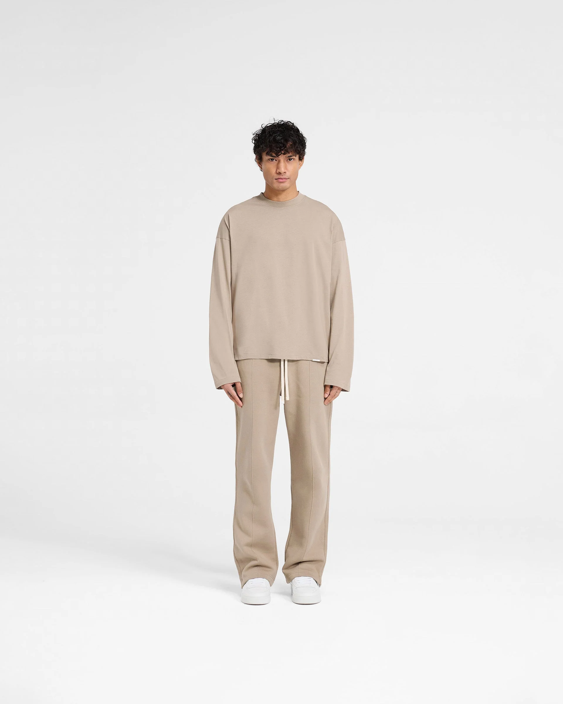 Initial Long Sleeve Open Cuff T-Shirt - Dune - Image 5