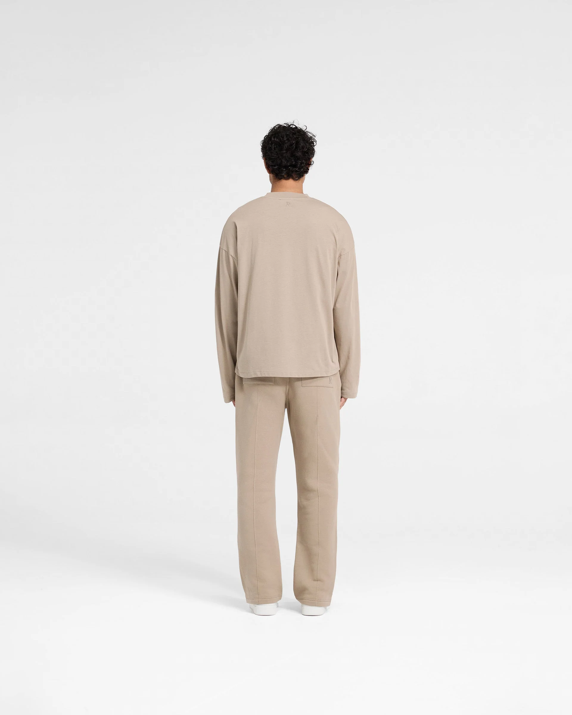 Initial Long Sleeve Open Cuff T-Shirt - Dune - Image 7