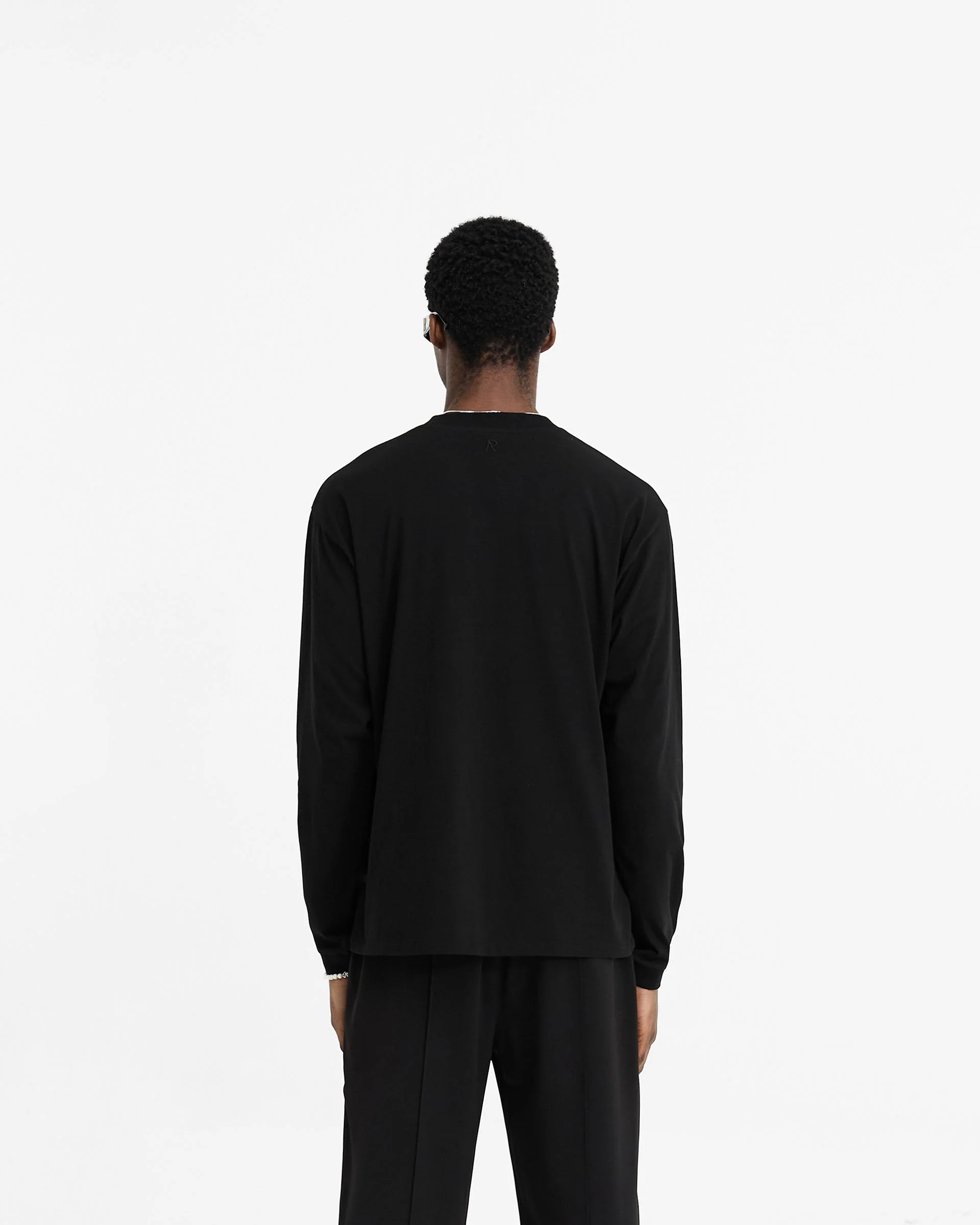 Initial Long Sleeve T-Shirt - Black - Image 4