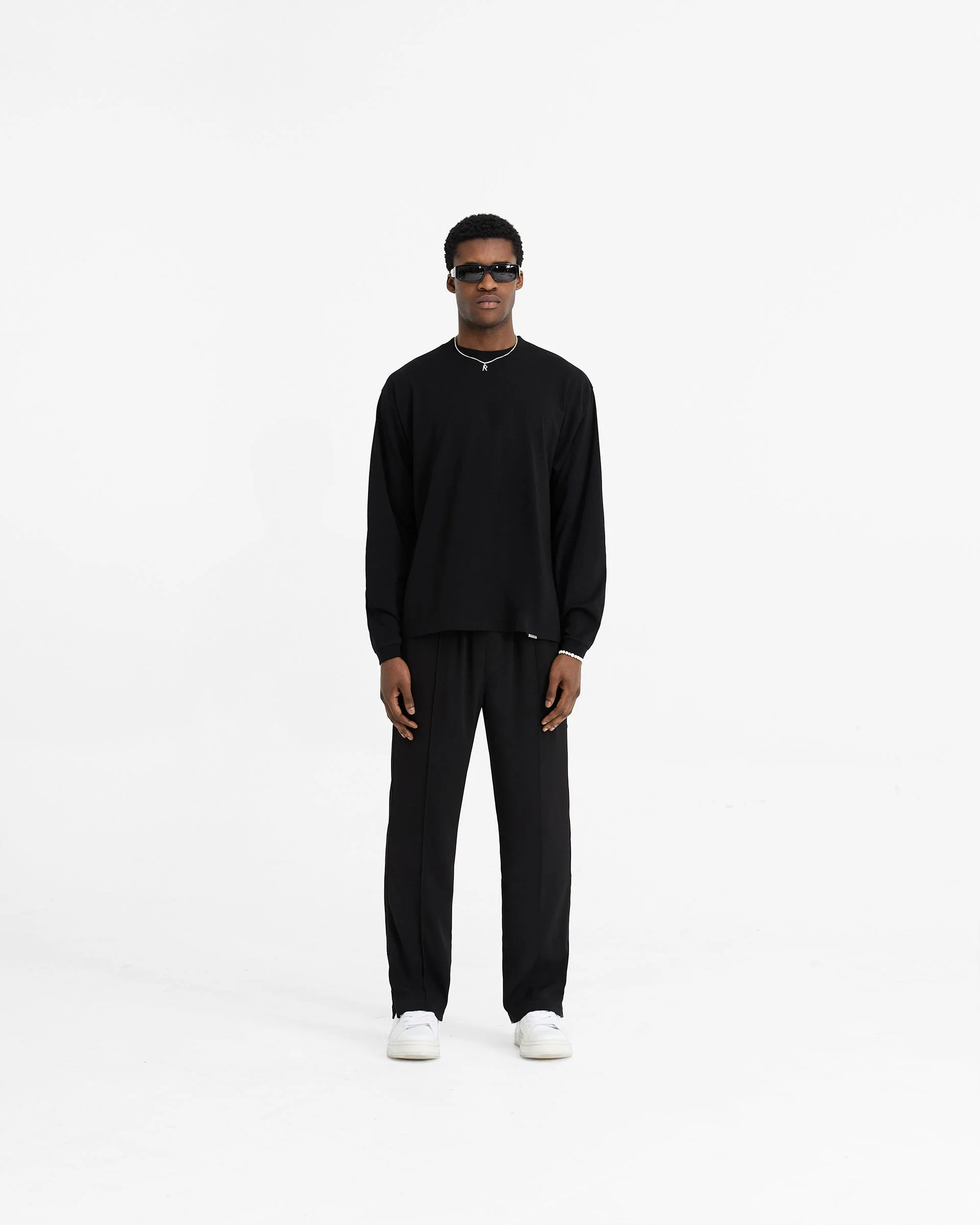 Initial Long Sleeve T-Shirt - Black - Image 5