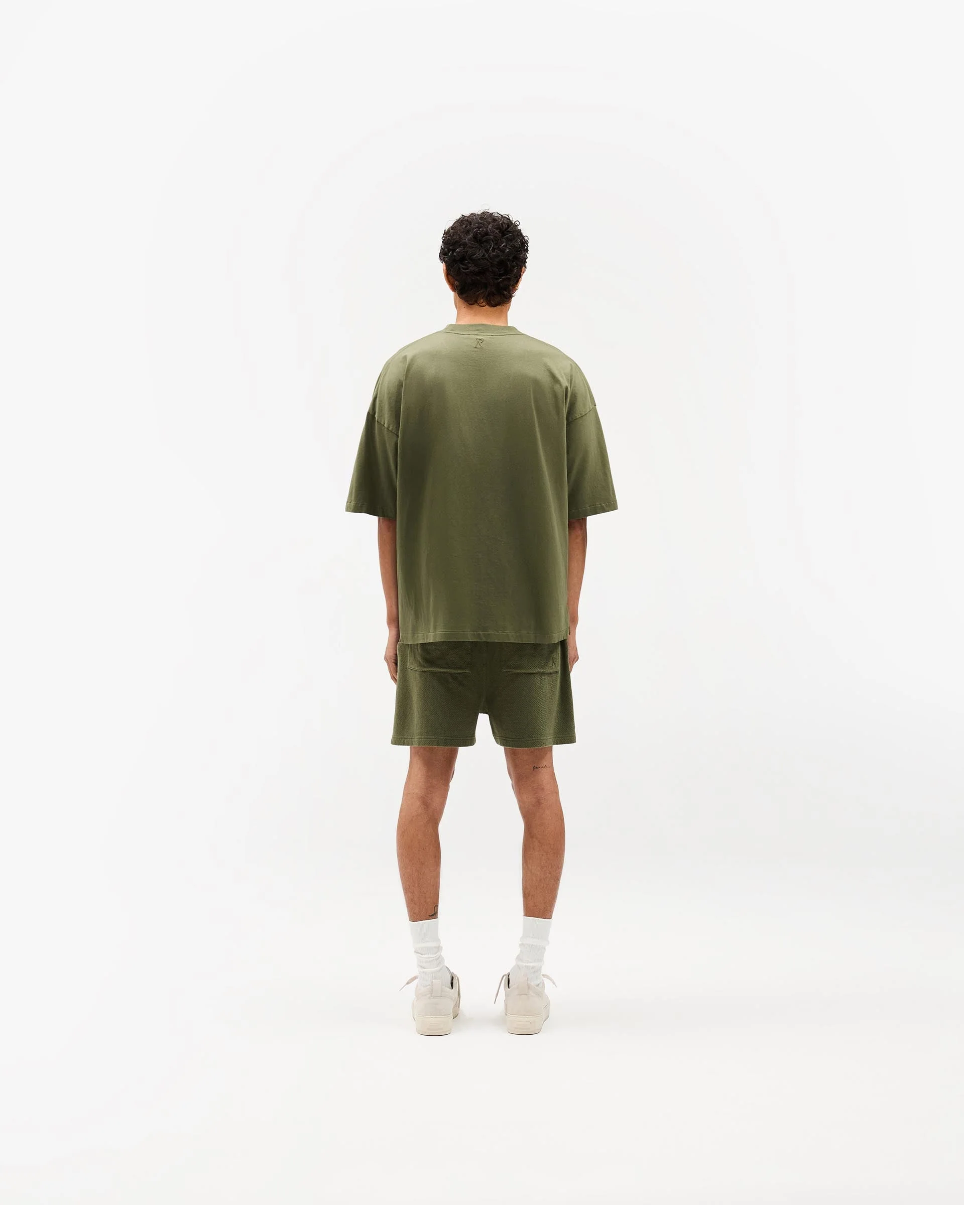 Initial Mesh Shorts - Army Green - Image 7