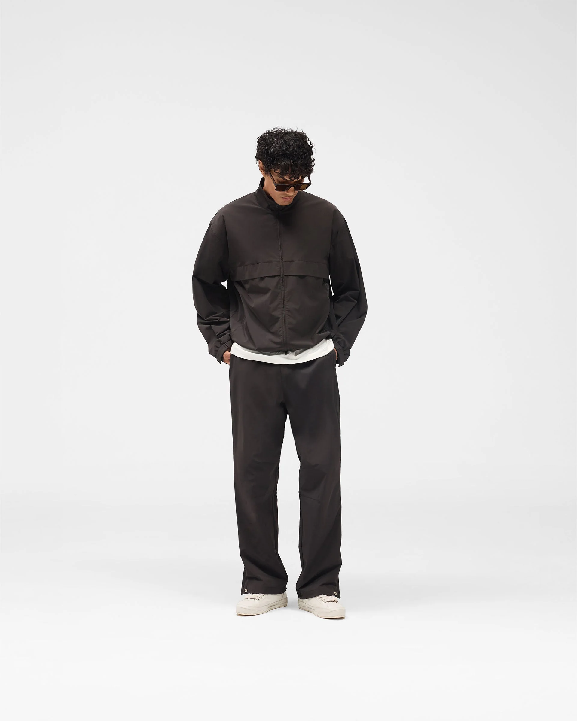Initial Nylon Track Pant - Coffee - Image 10