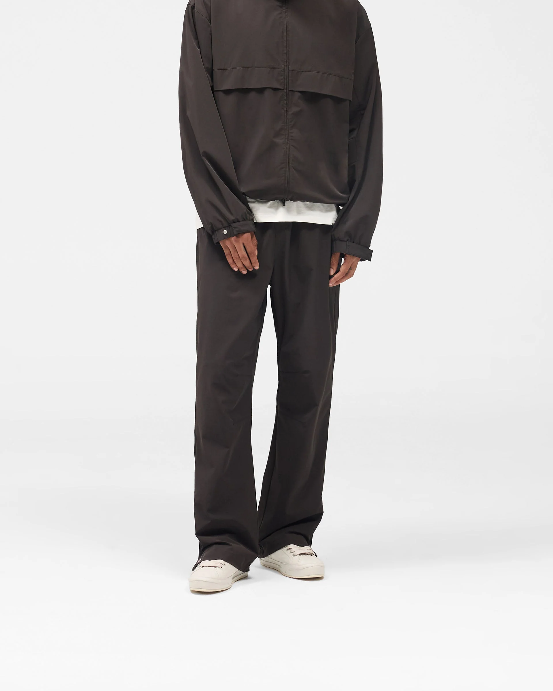 Initial Nylon Track Pant - Coffee - Image 2