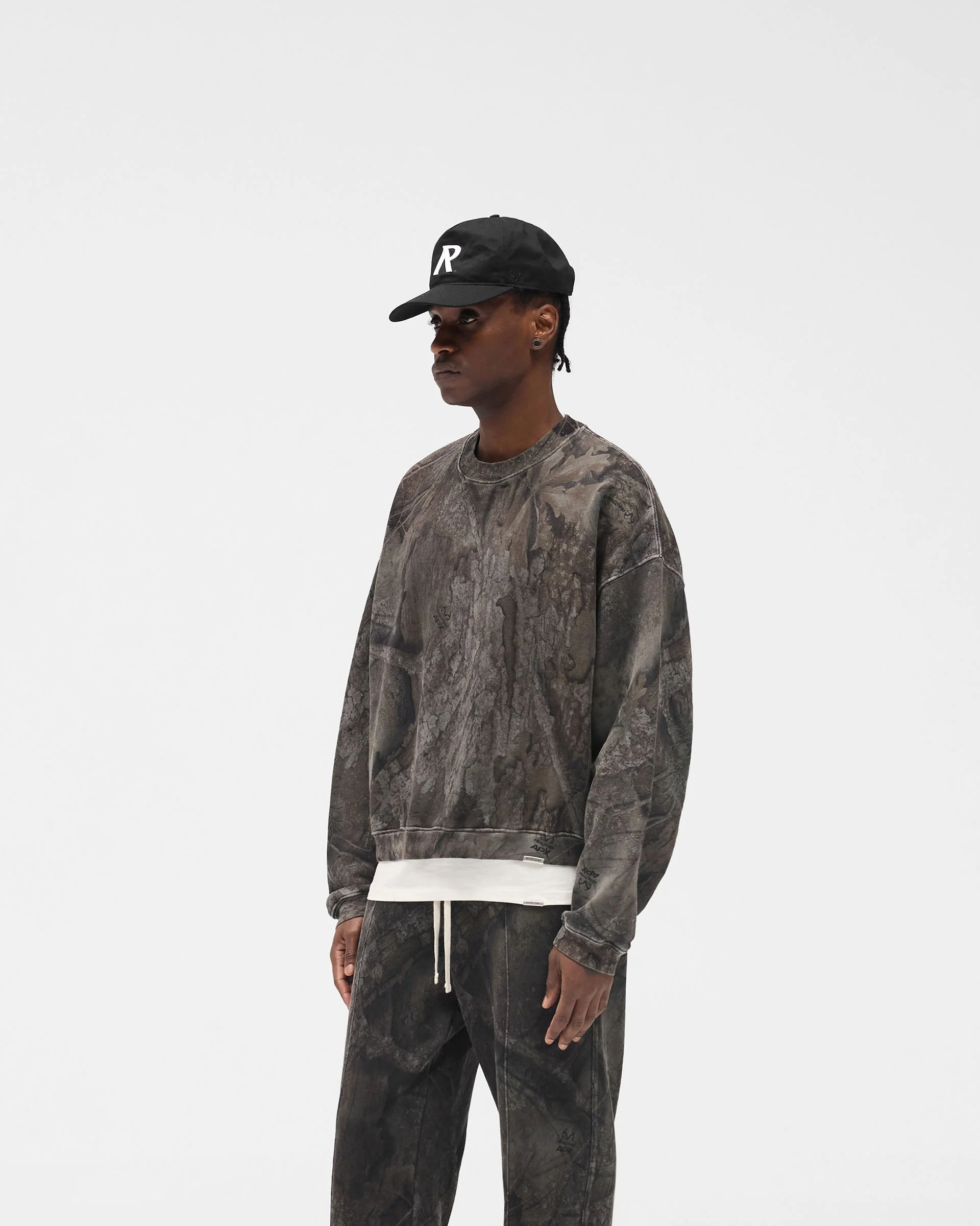 Initial Overdye Realtree® Boxy Sweater - Overdyed Black - Image 2