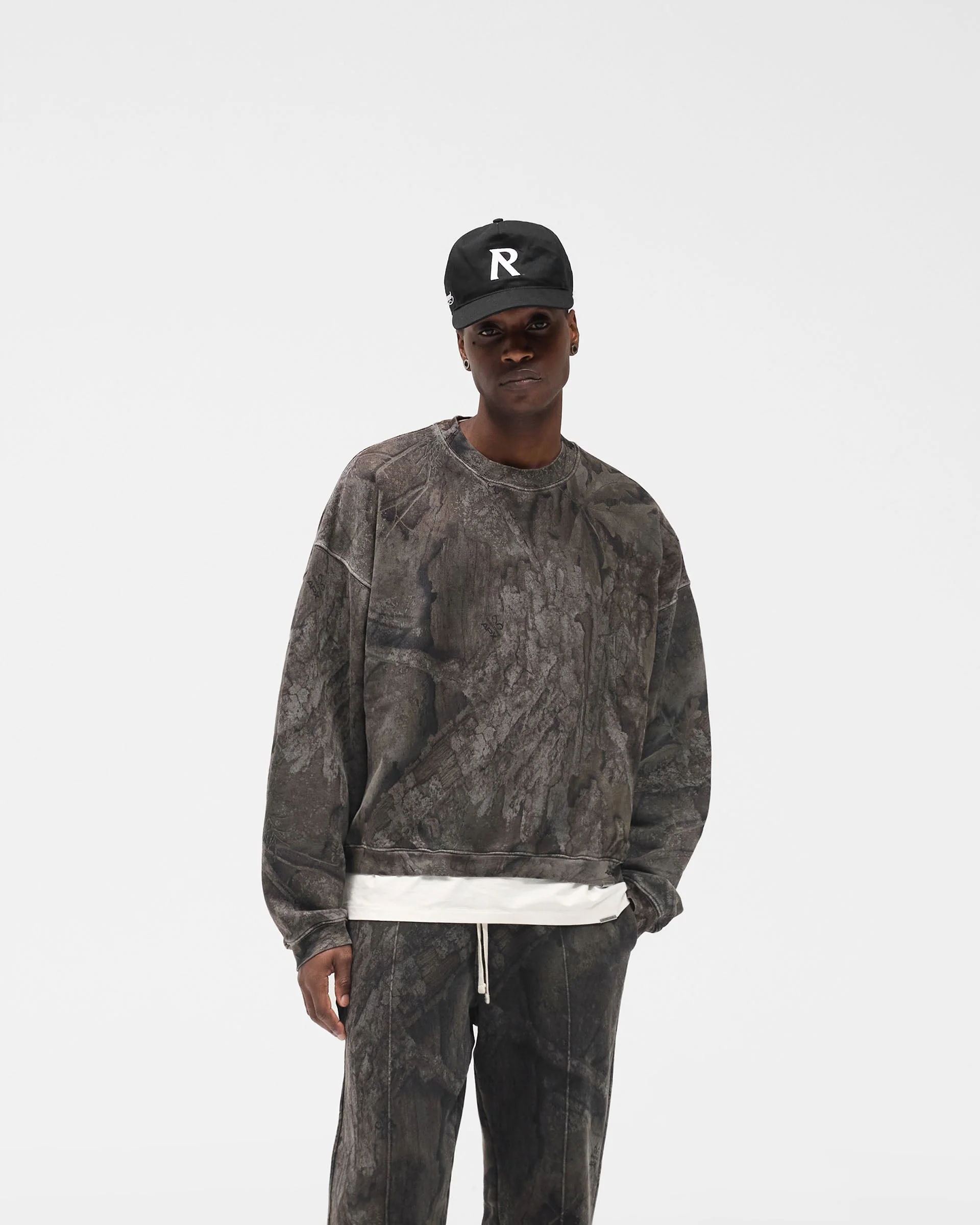 Initial Overdye Realtree® Boxy Sweater - Overdyed Black - Image 3