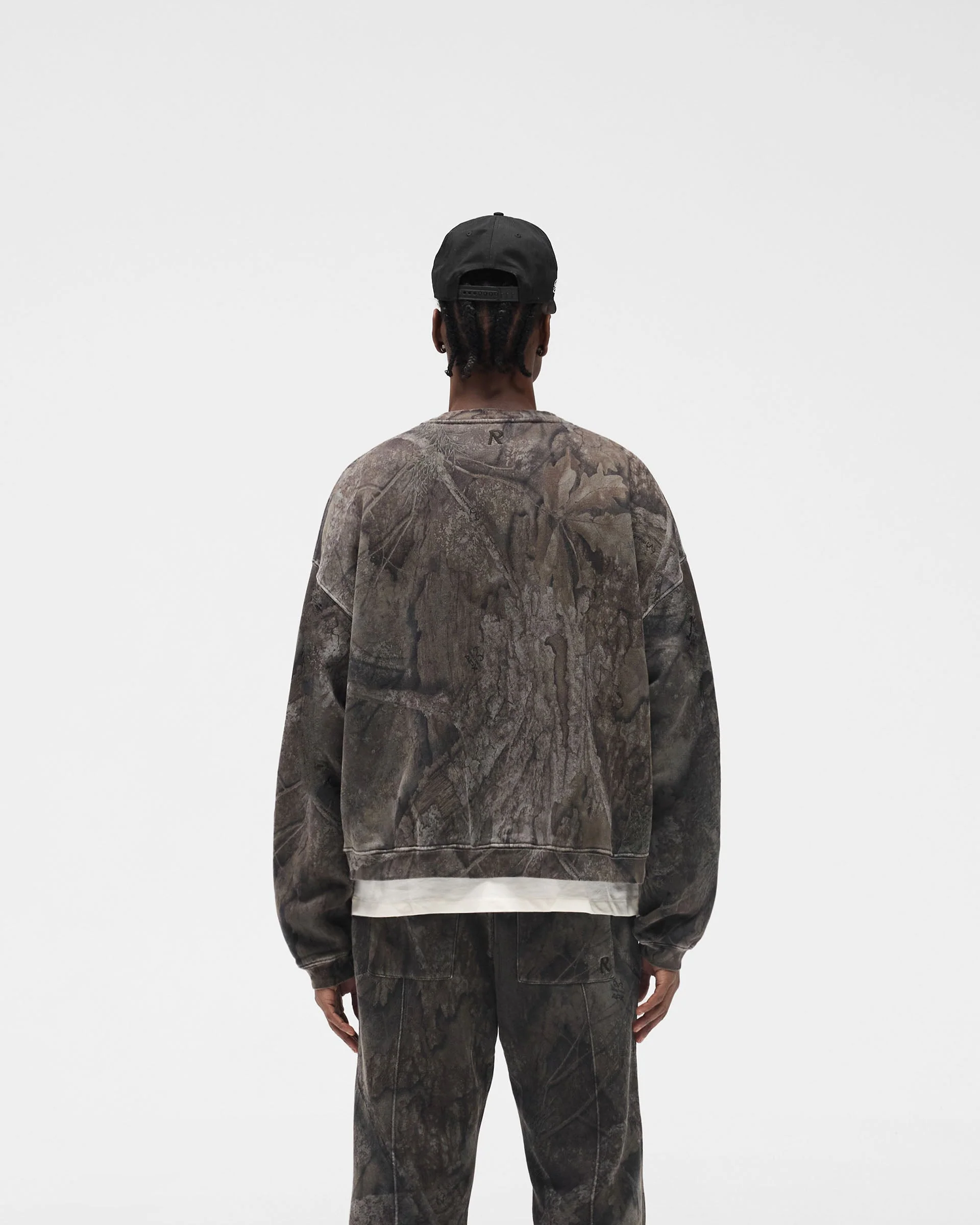 Initial Overdye Realtree® Boxy Sweater - Overdyed Black - Image 5