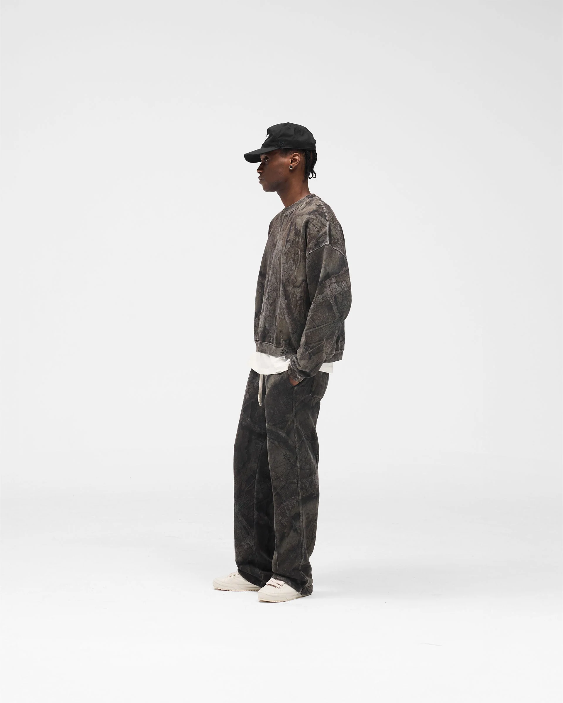 Initial Overdye Realtree® Boxy Sweater - Overdyed Black - Image 9