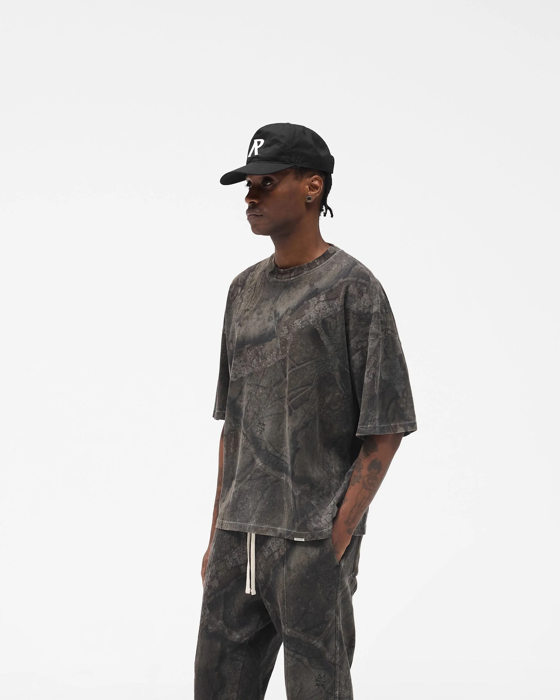 Initial Overdye Realtree® Boxy T-Shirt - Overdyed Black - Image 2