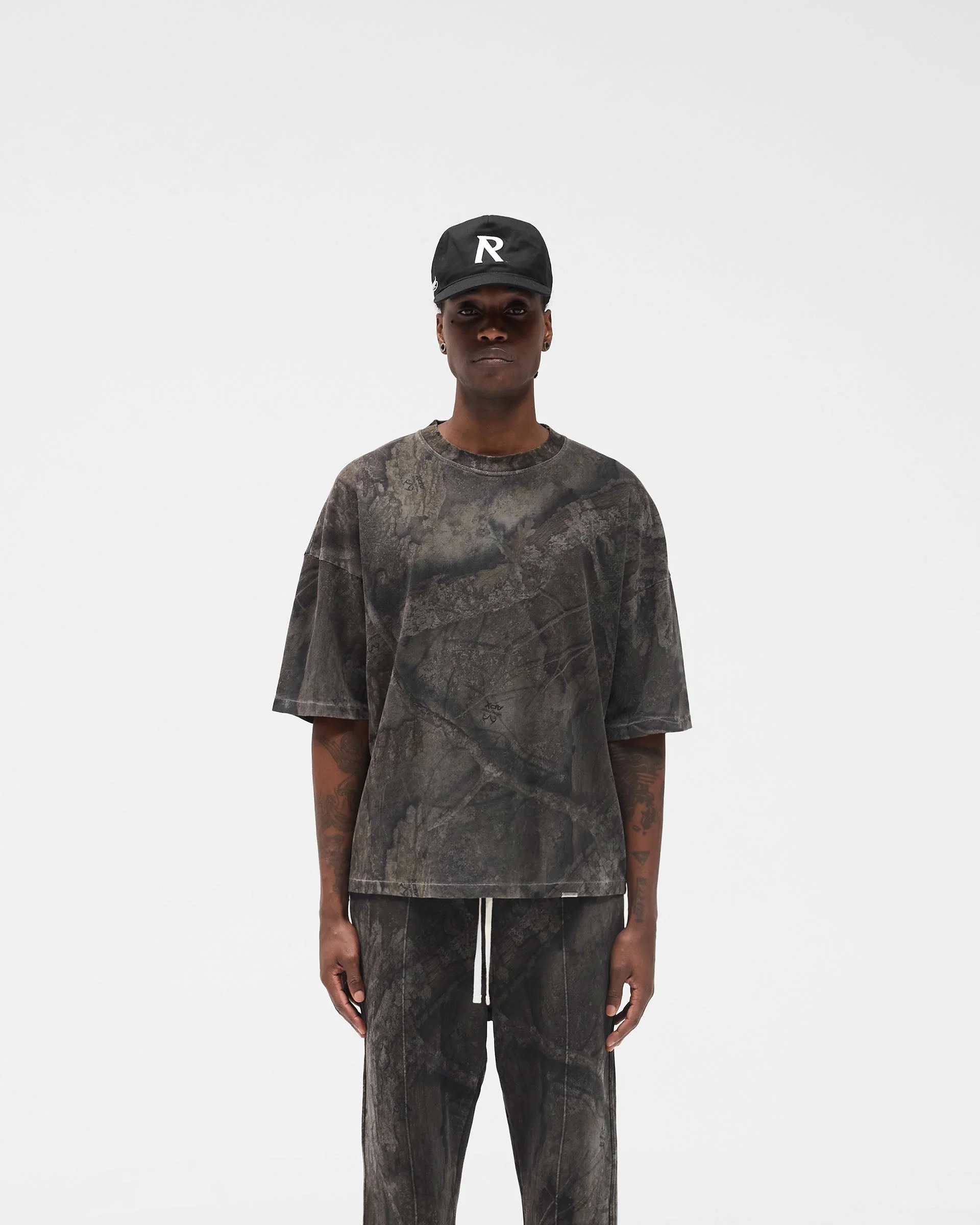 Initial Overdye Realtree® Boxy T-Shirt - Overdyed Black - Image 3
