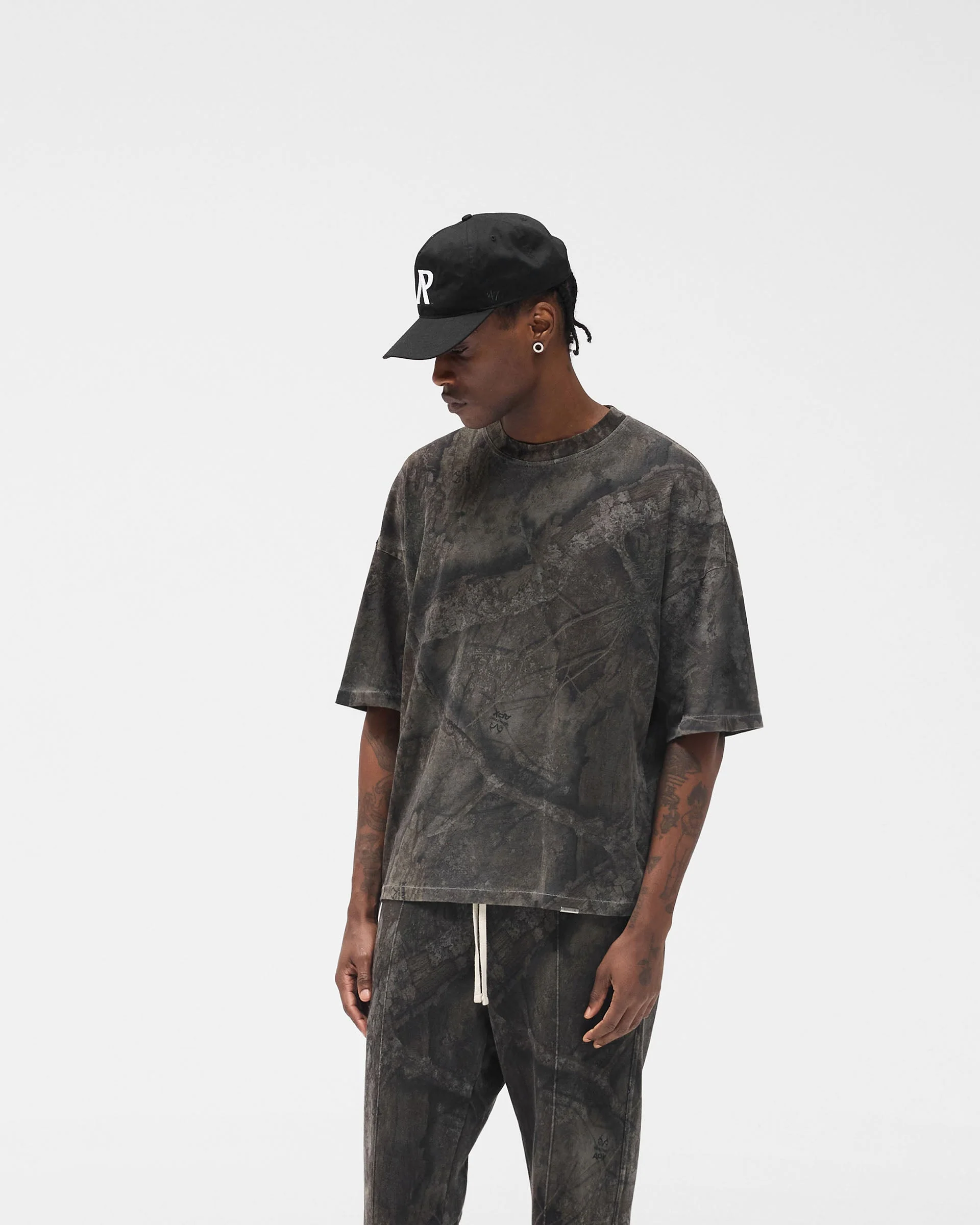 Initial Overdye Realtree® Boxy T-Shirt - Overdyed Black - Image 5