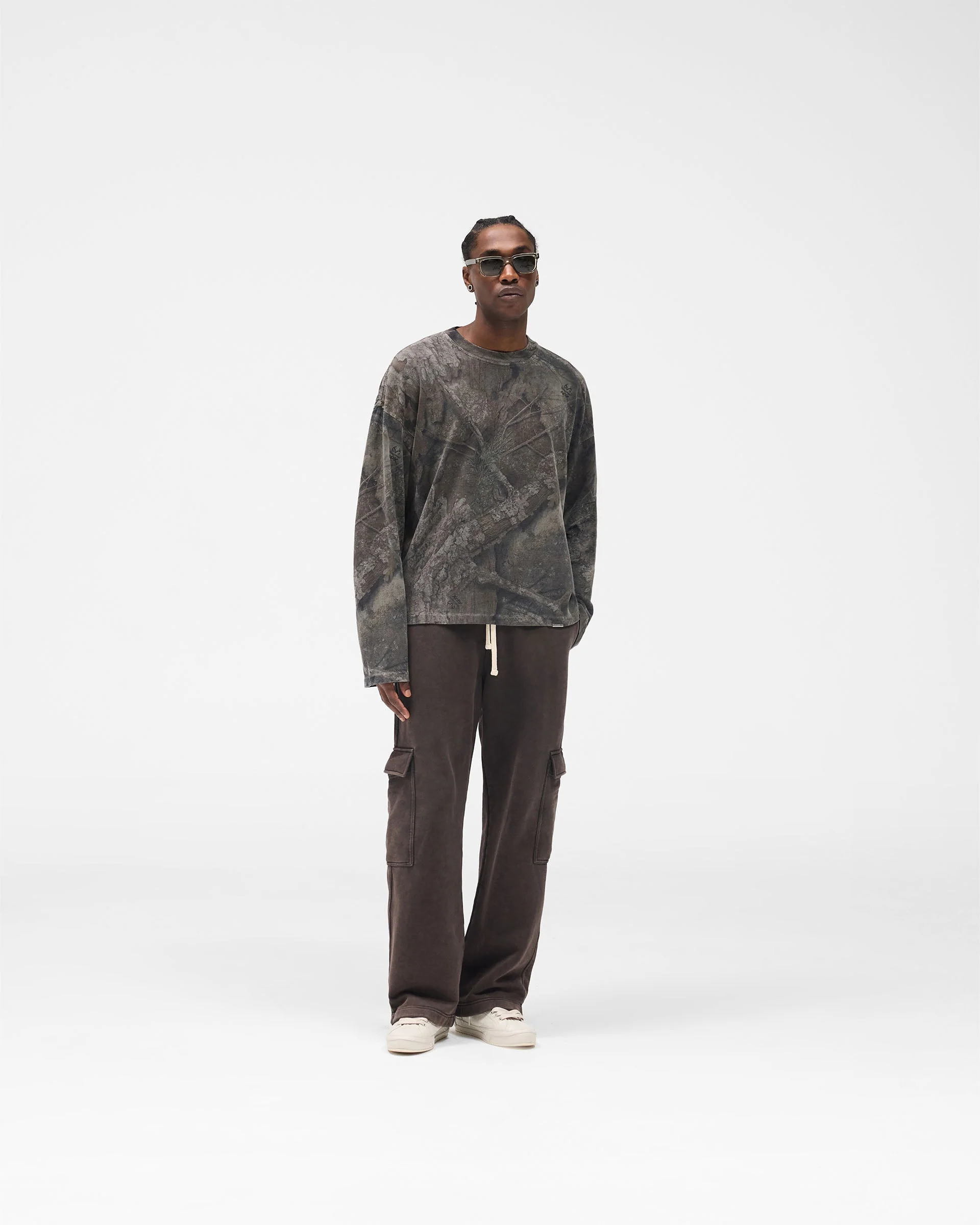 Initial Overdye Realtree® Long Sleeve T-Shirt - Overdyed Black - Image 10