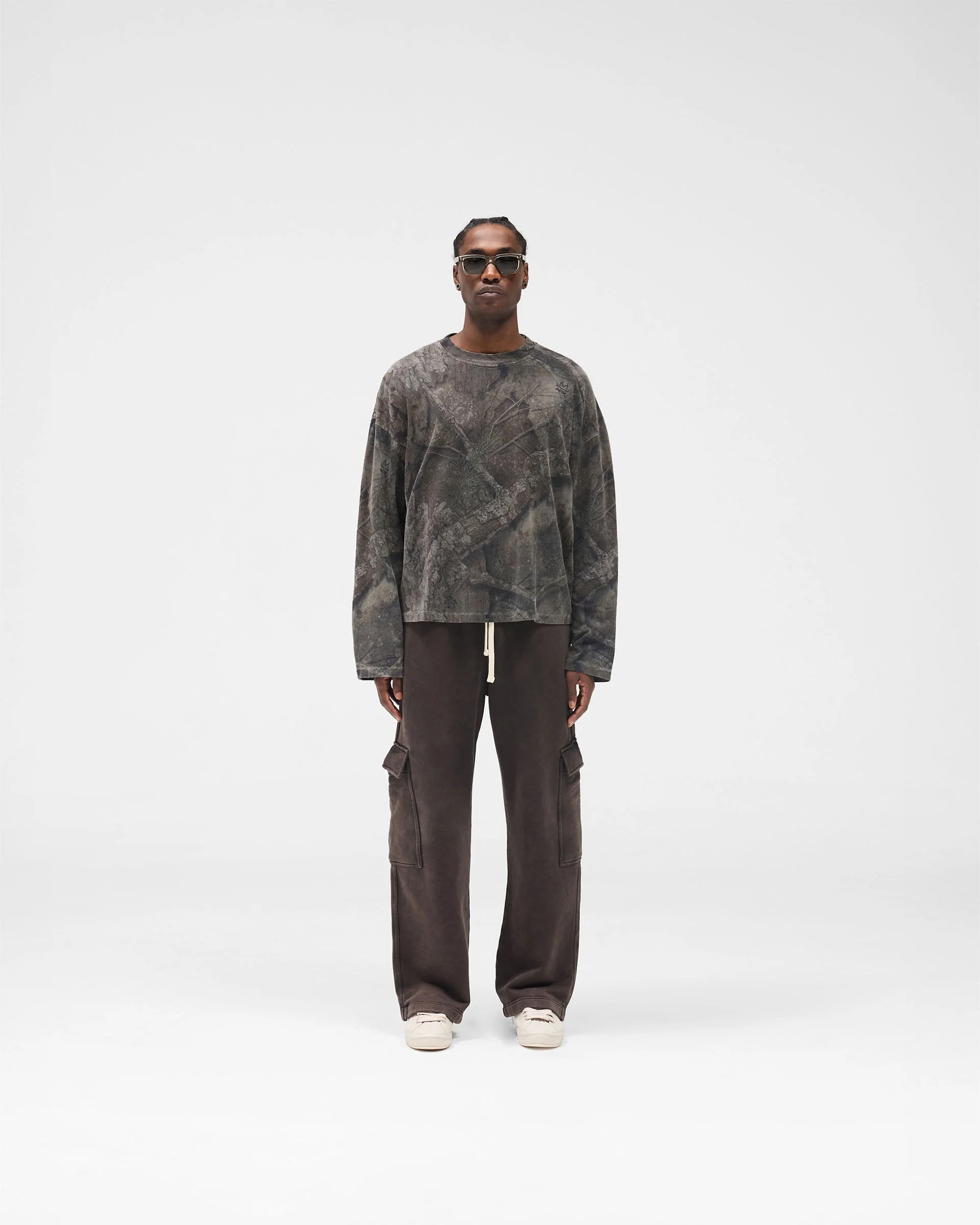 Initial Overdye Realtree® Long Sleeve T-Shirt - Overdyed Black - Image 7