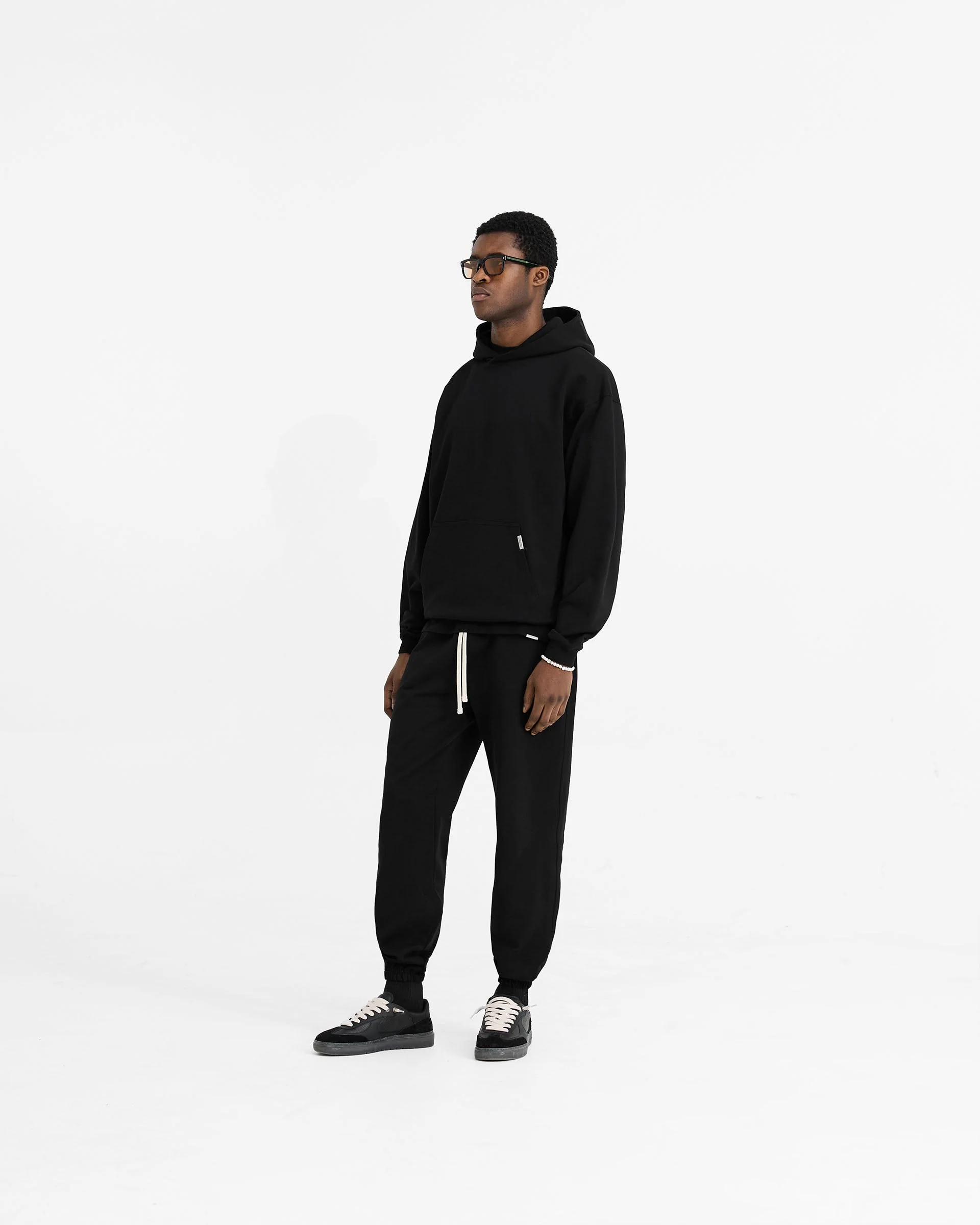 Initial Oversized Hoodie - Black - Image 5