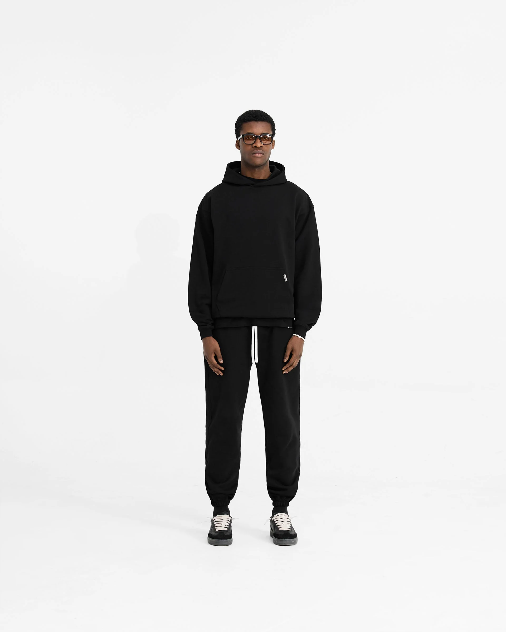 Initial Oversized Hoodie - Black - Image 6