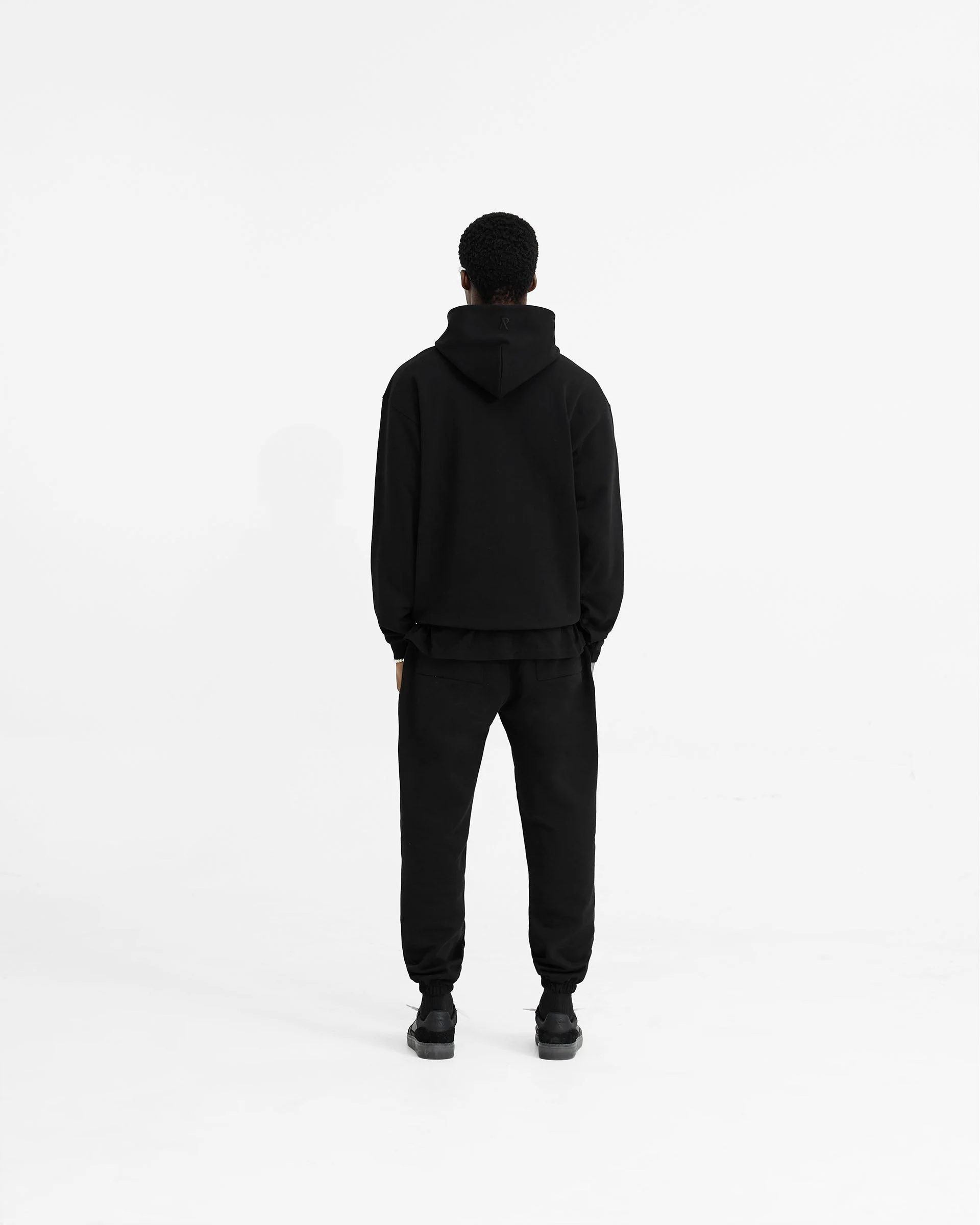 Initial Oversized Hoodie - Black - Image 7