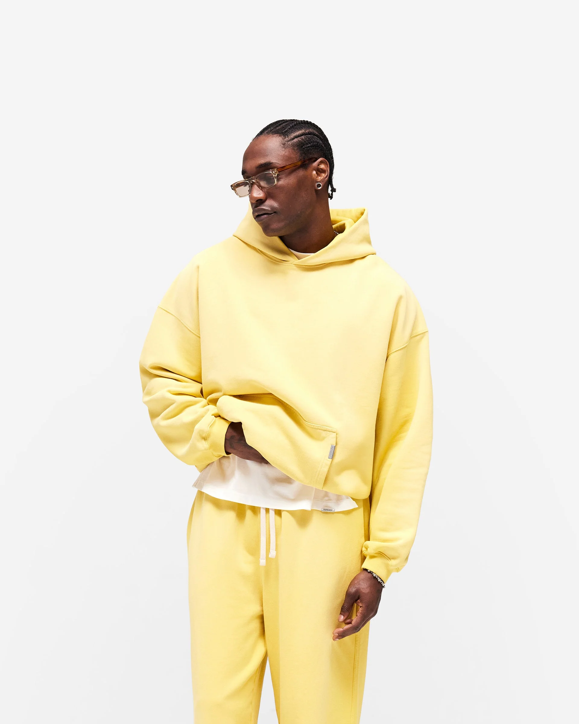 Initial Oversized Hoodie - Canary Yellow - Image 2