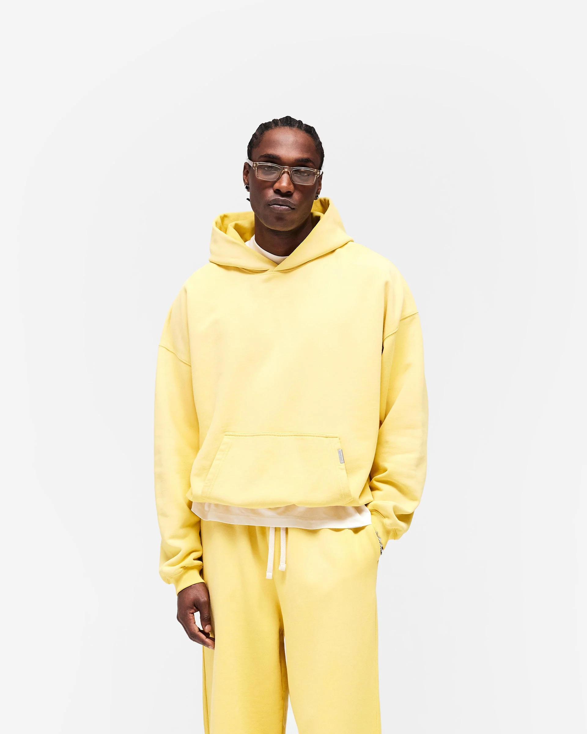 Initial Oversized Hoodie - Canary Yellow - Image 3