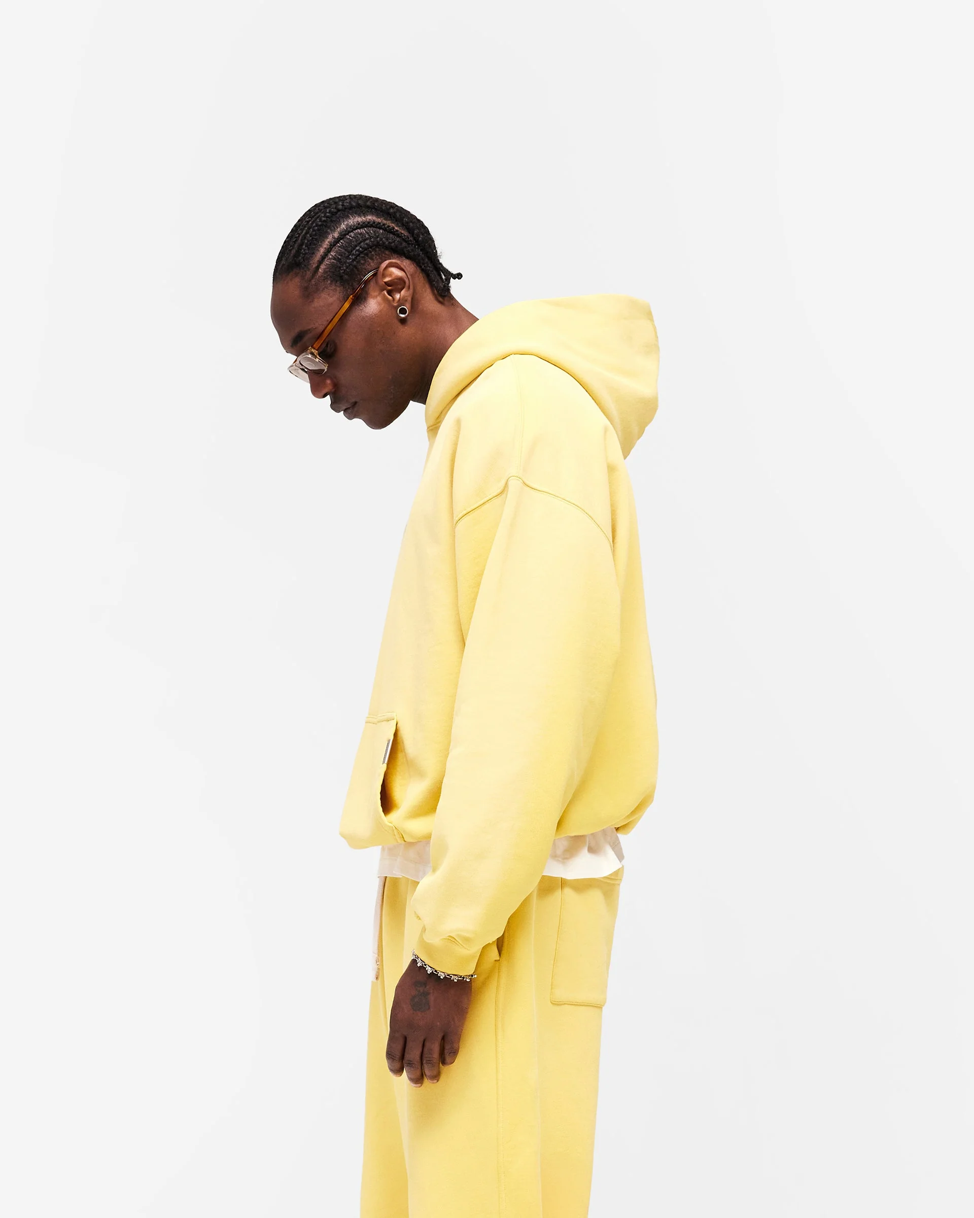 Initial Oversized Hoodie - Canary Yellow - Image 4