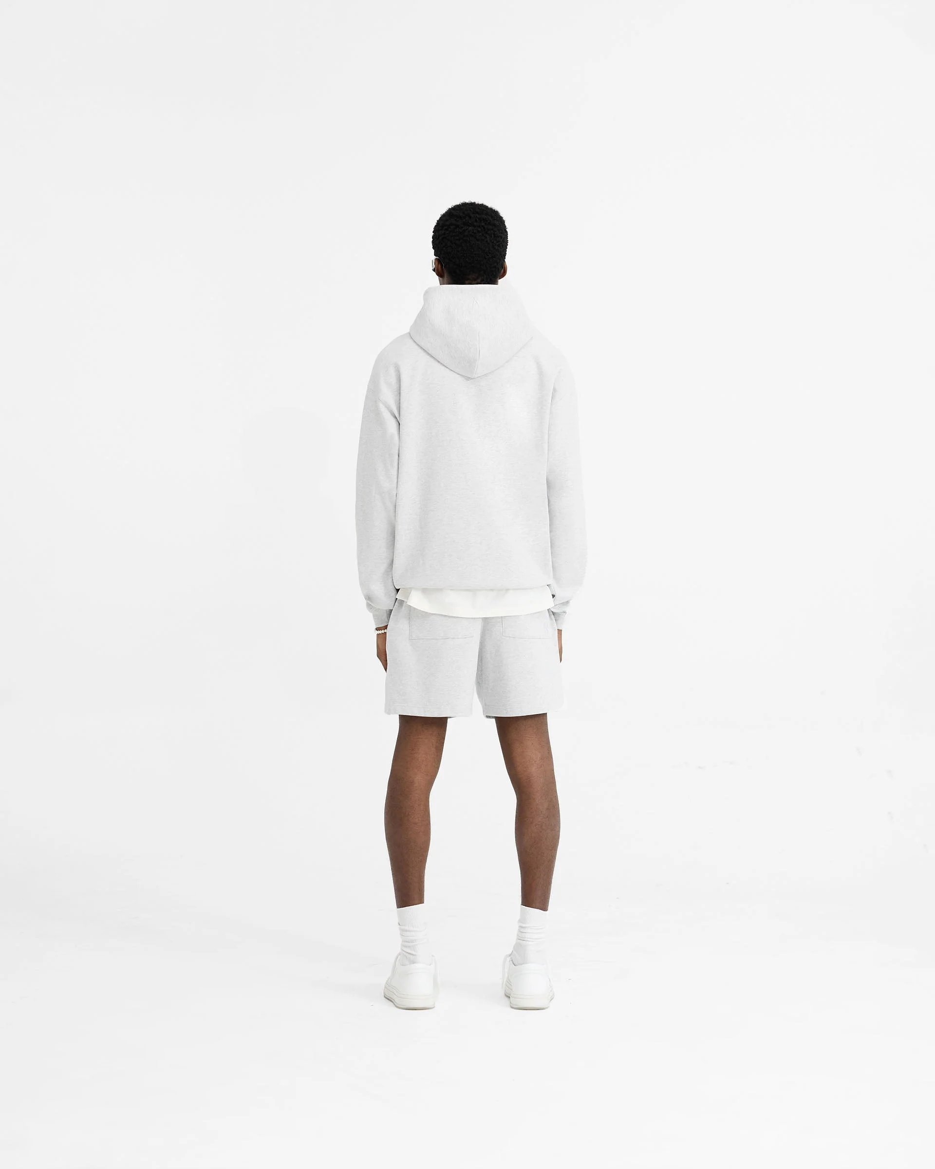 Initial Oversized Hoodie - Ice Grey Marl - Image 7