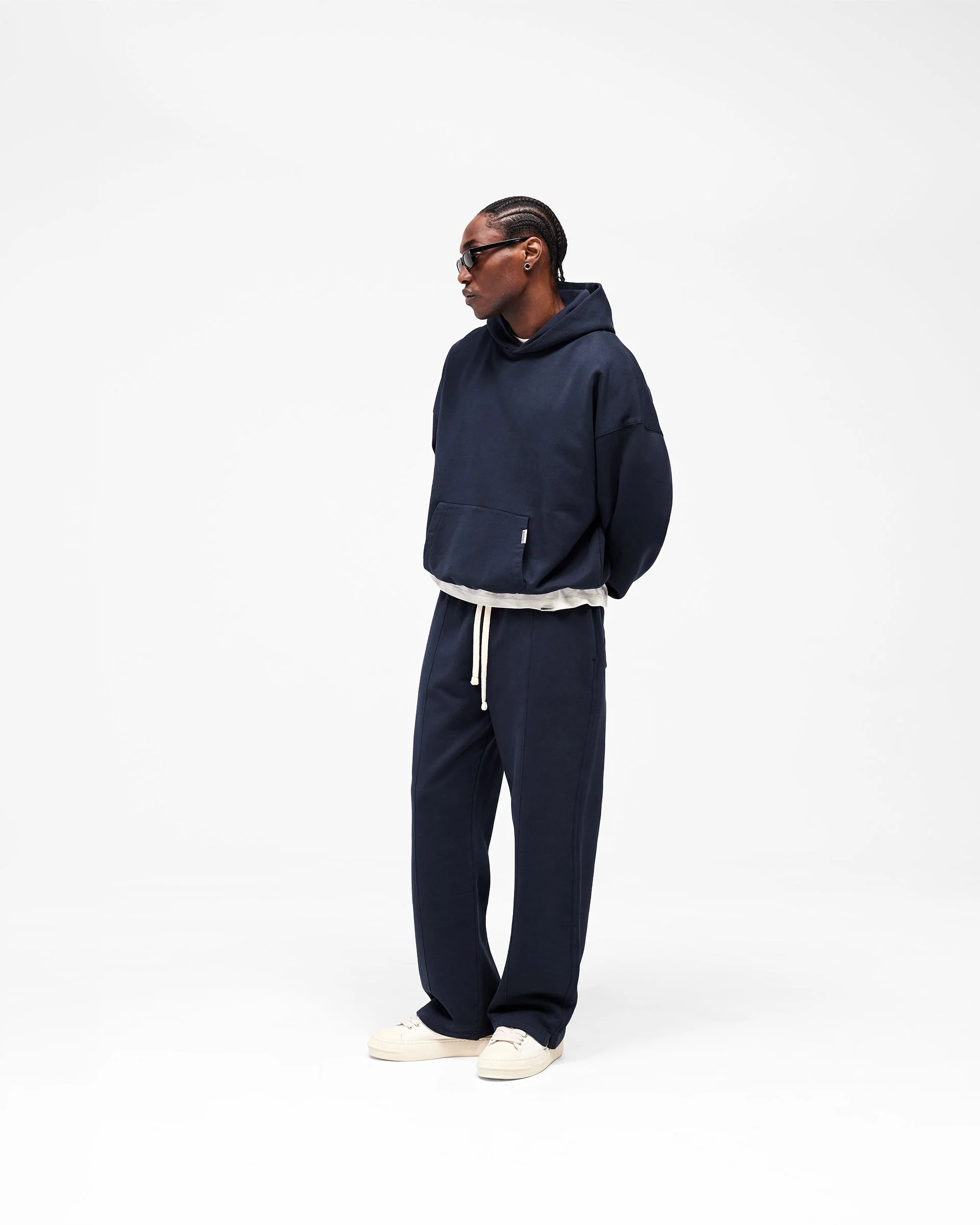 Initial Oversized Hoodie - Midnight Navy - Image 10