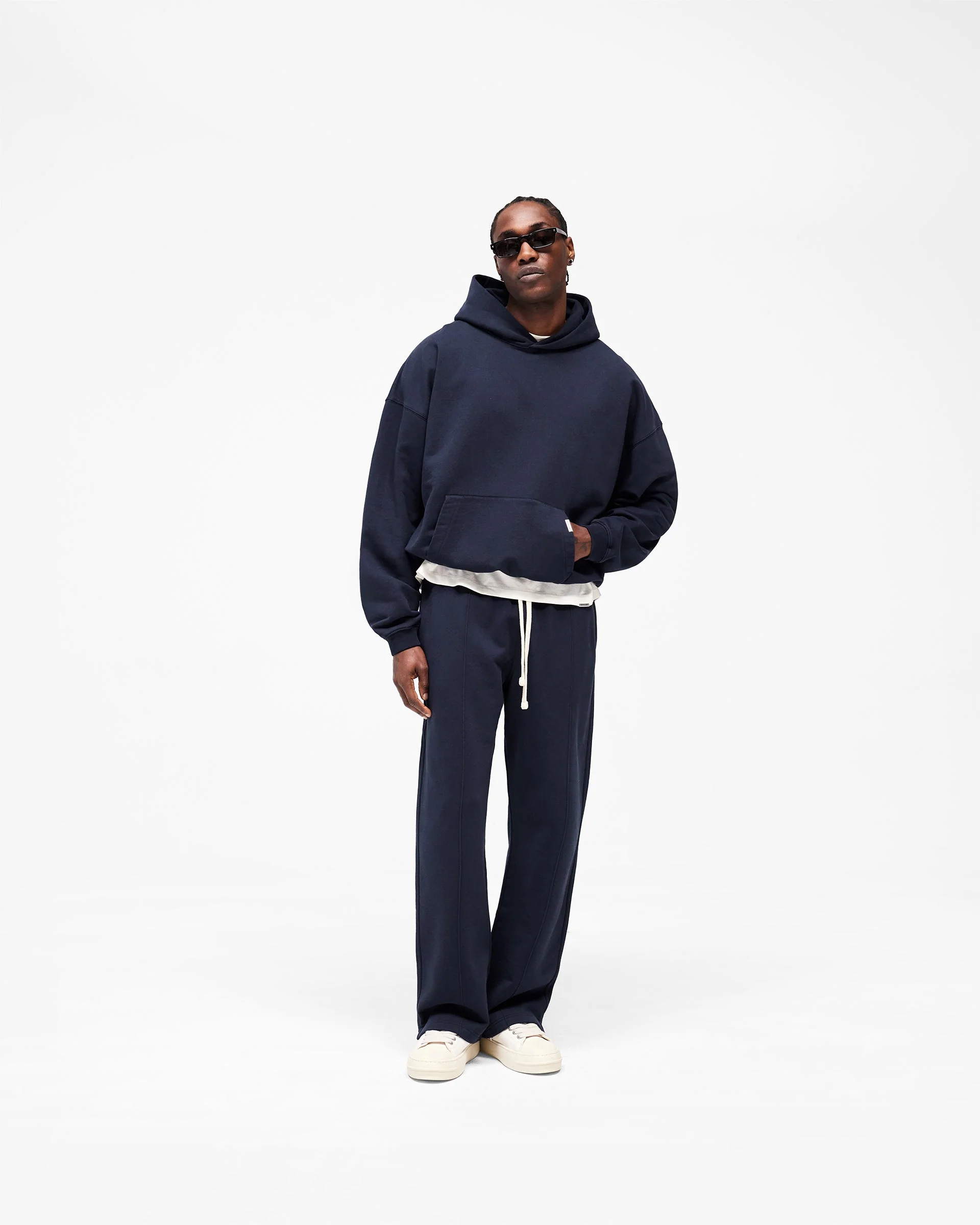 Initial Oversized Hoodie - Midnight Navy - Image 11