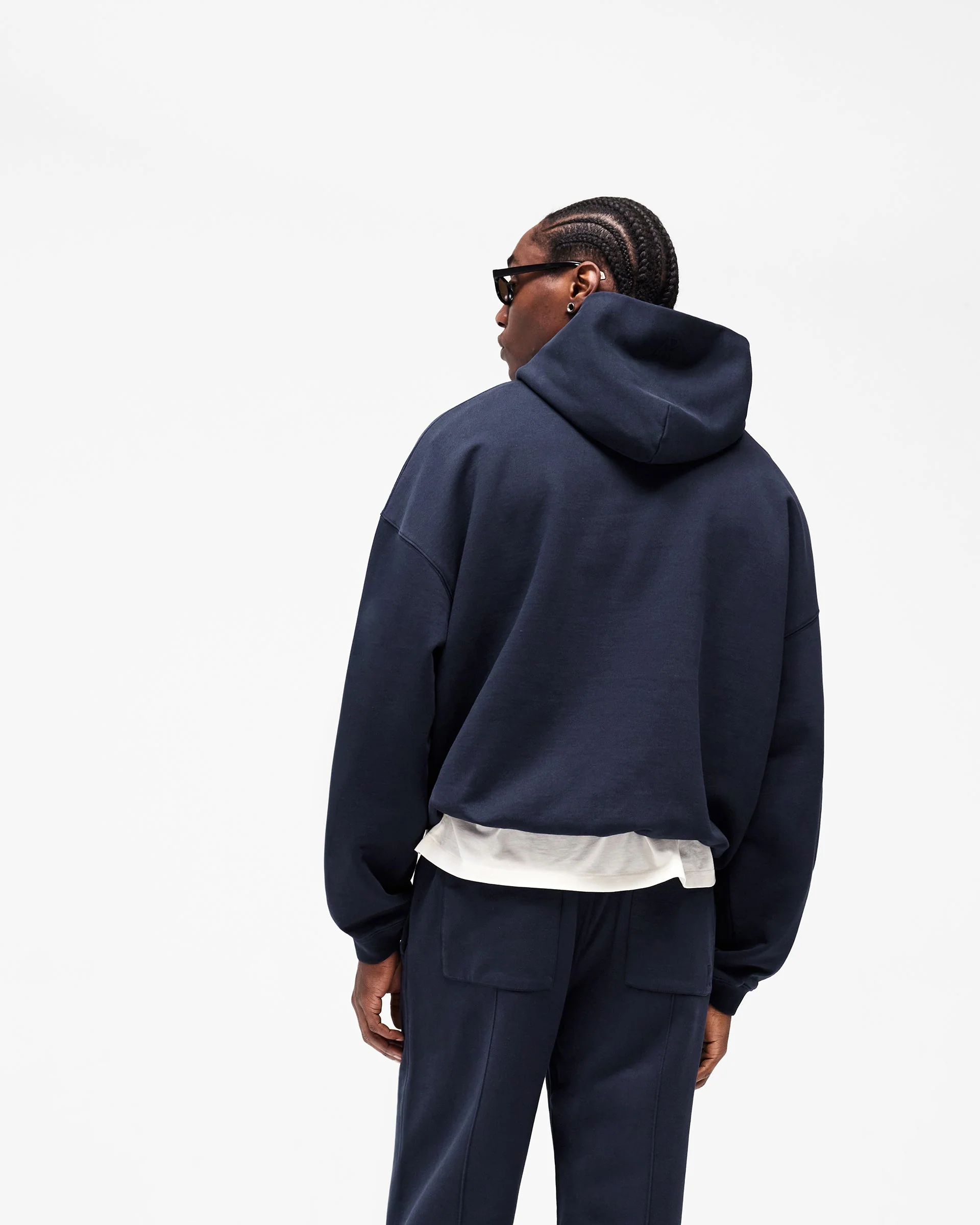 Initial Oversized Hoodie - Midnight Navy - Image 7