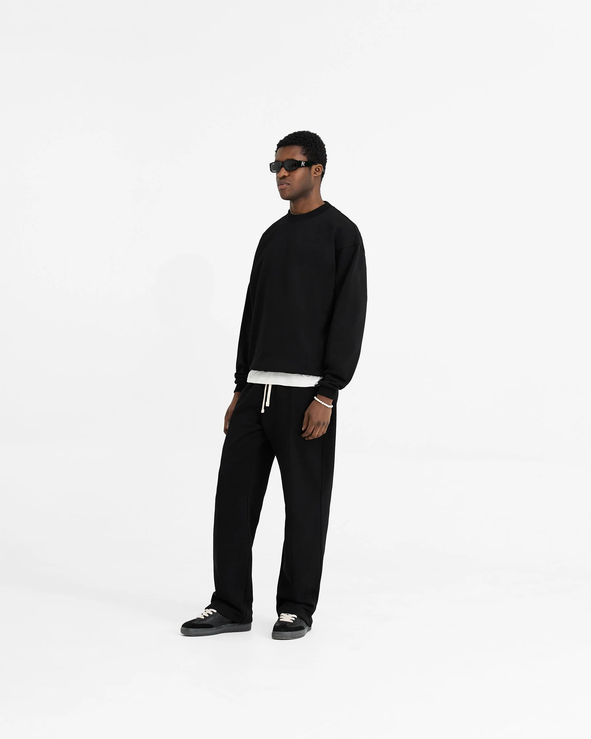 Initial Oversized Sweater - Black - Image 6