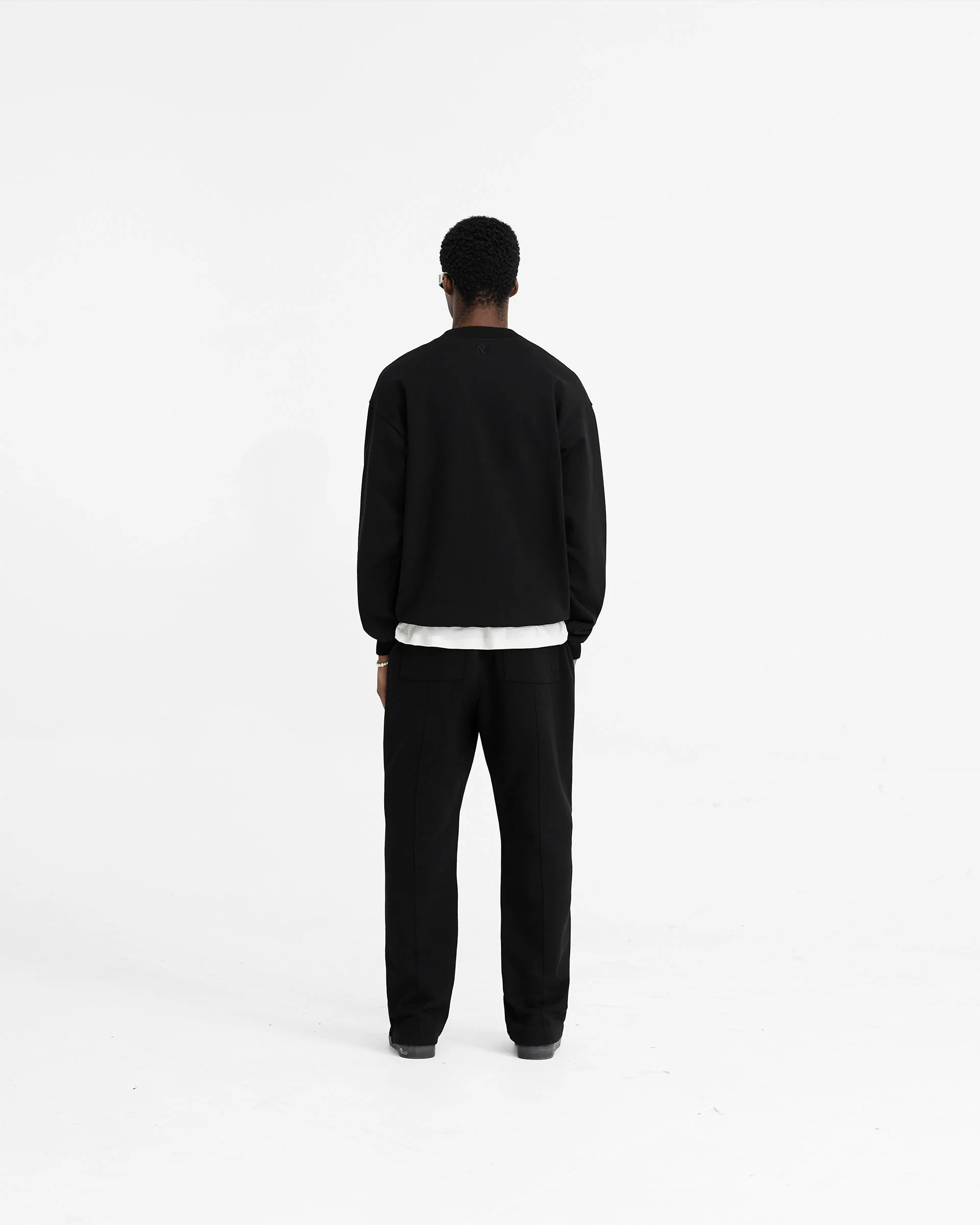 Initial Oversized Sweater - Black - Image 7