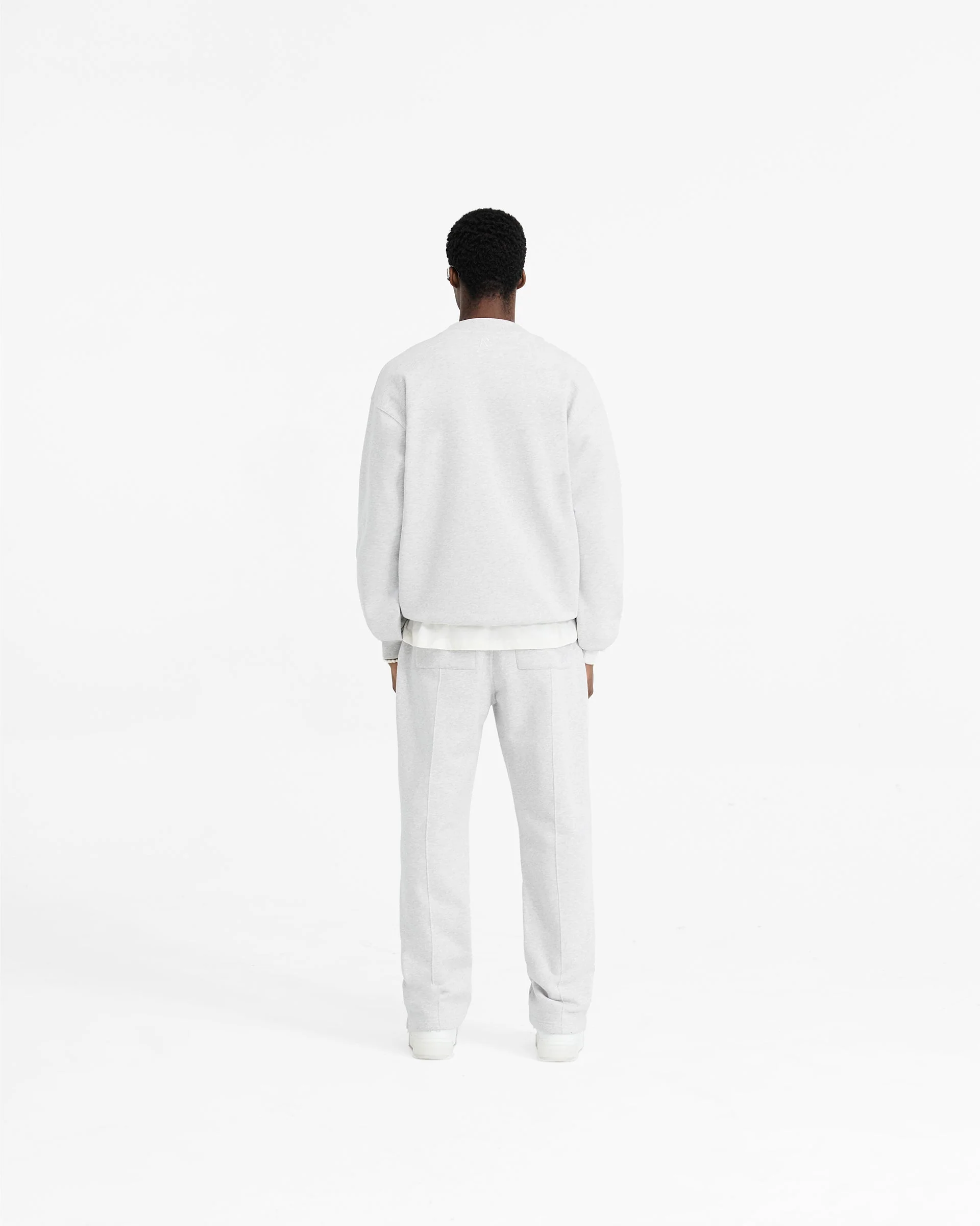 Initial Oversized Sweater - Ice Grey Marl - Image 7