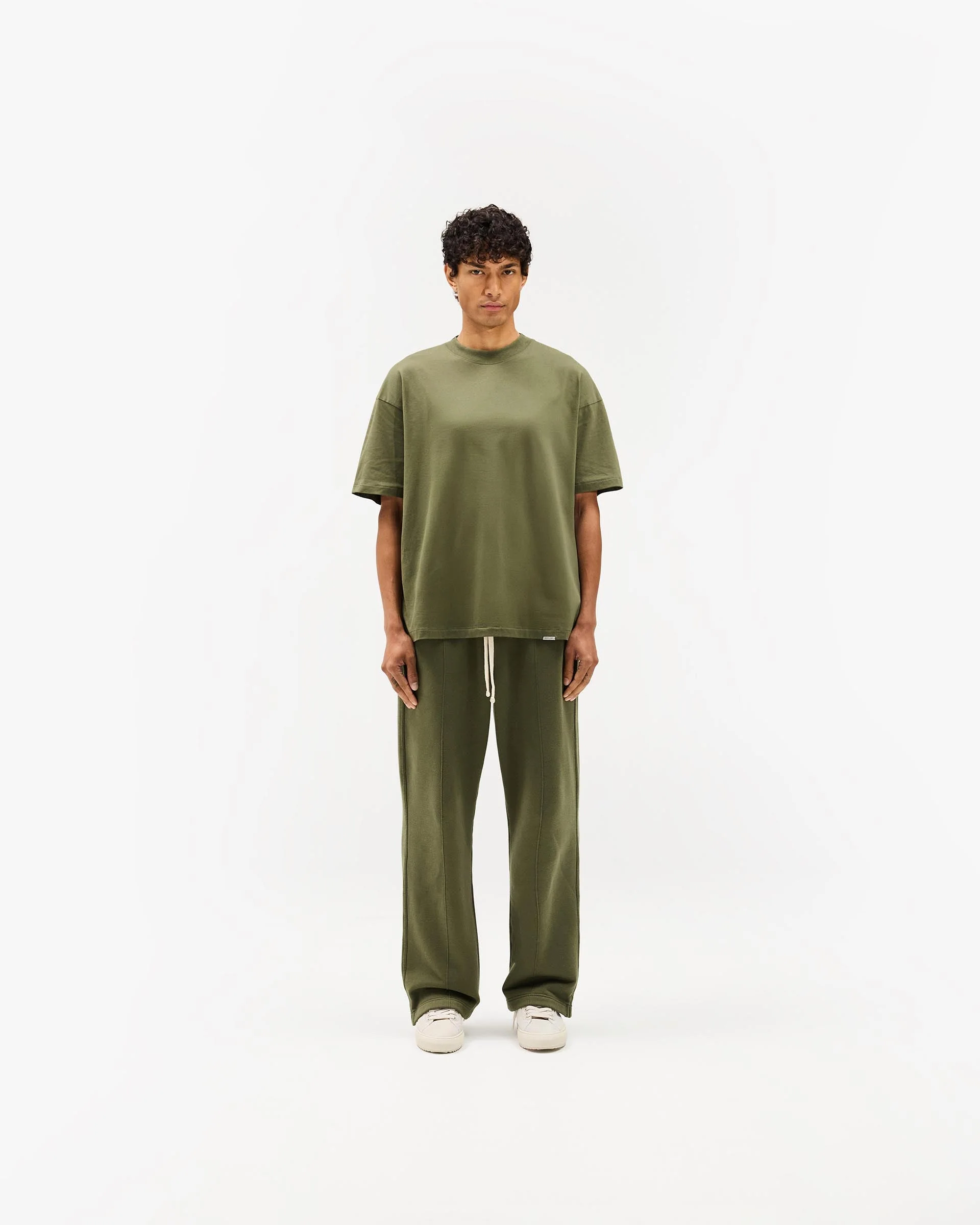 Initial Oversized T-Shirt - Army Green - Image 11