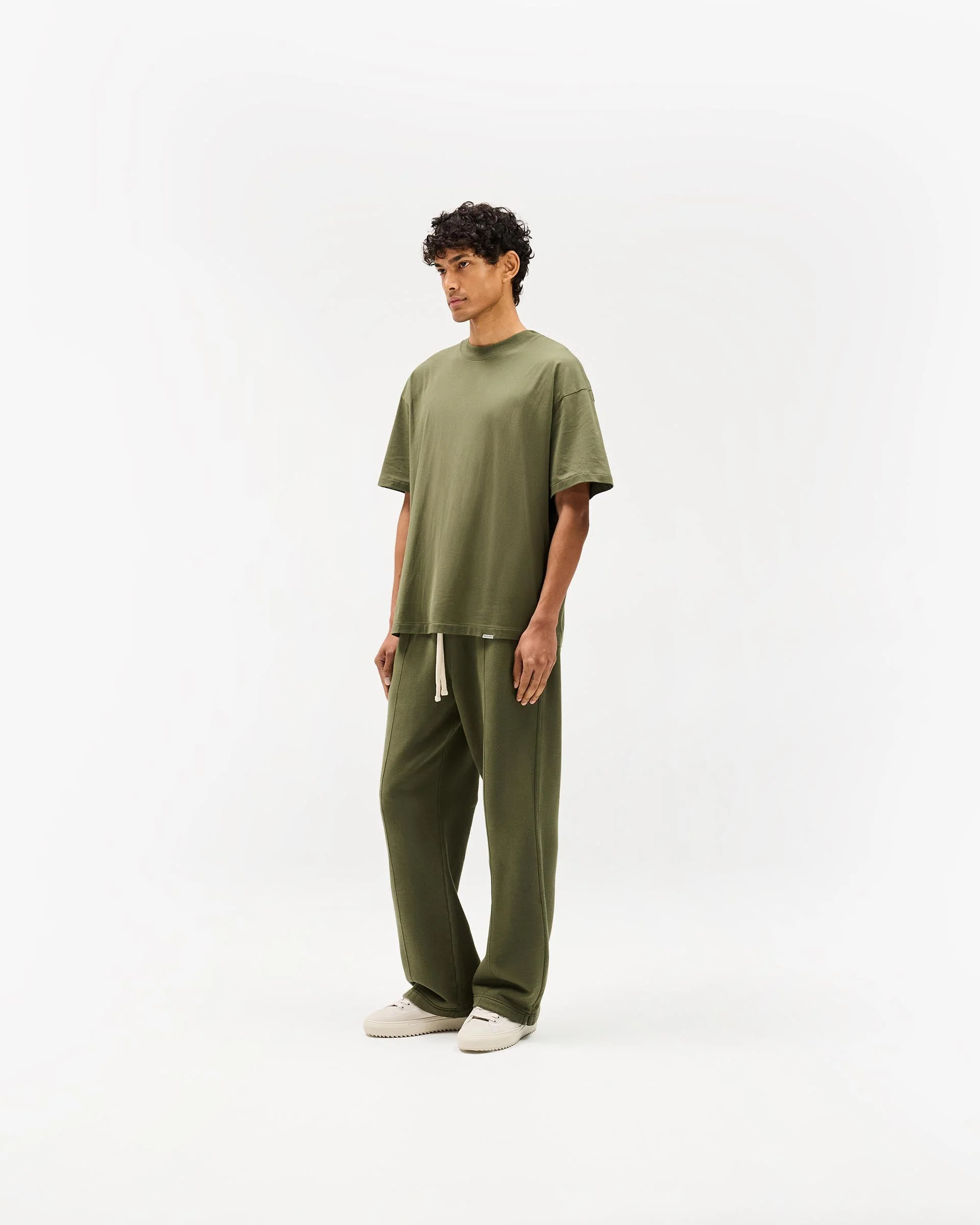 Initial Oversized T-Shirt - Army Green - Image 12