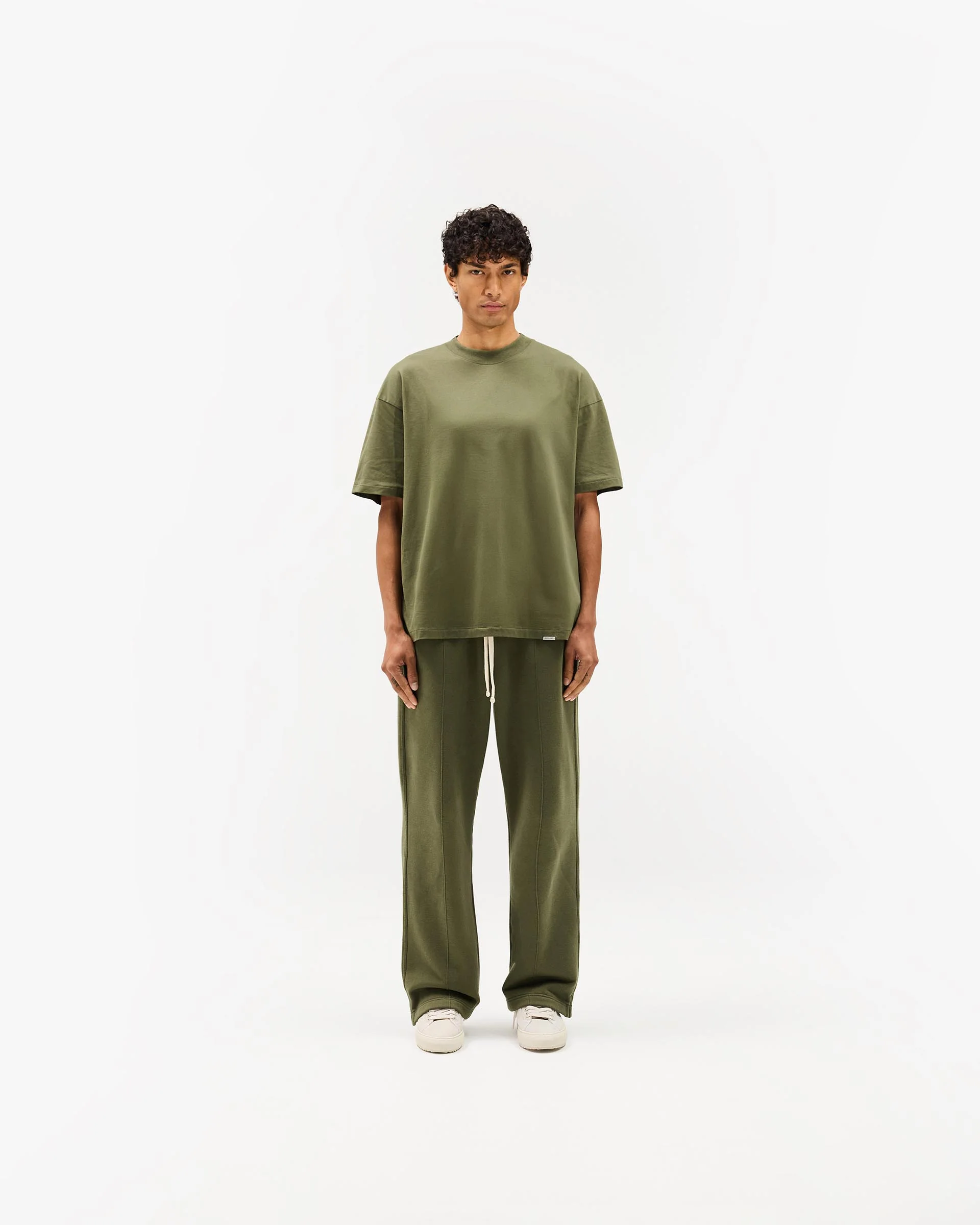 Initial Oversized T-Shirt - Army Green - Image 5