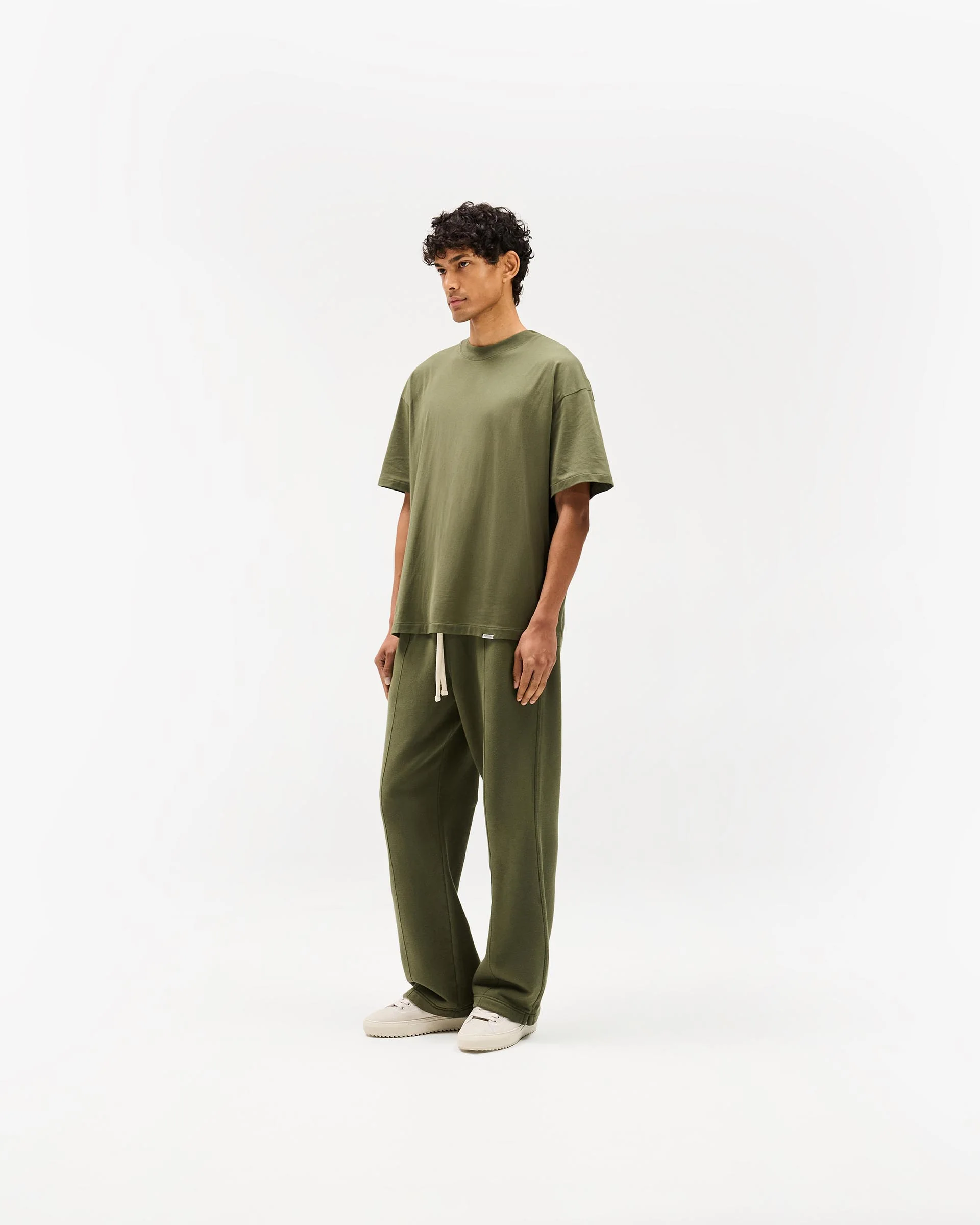 Initial Oversized T-Shirt - Army Green - Image 6