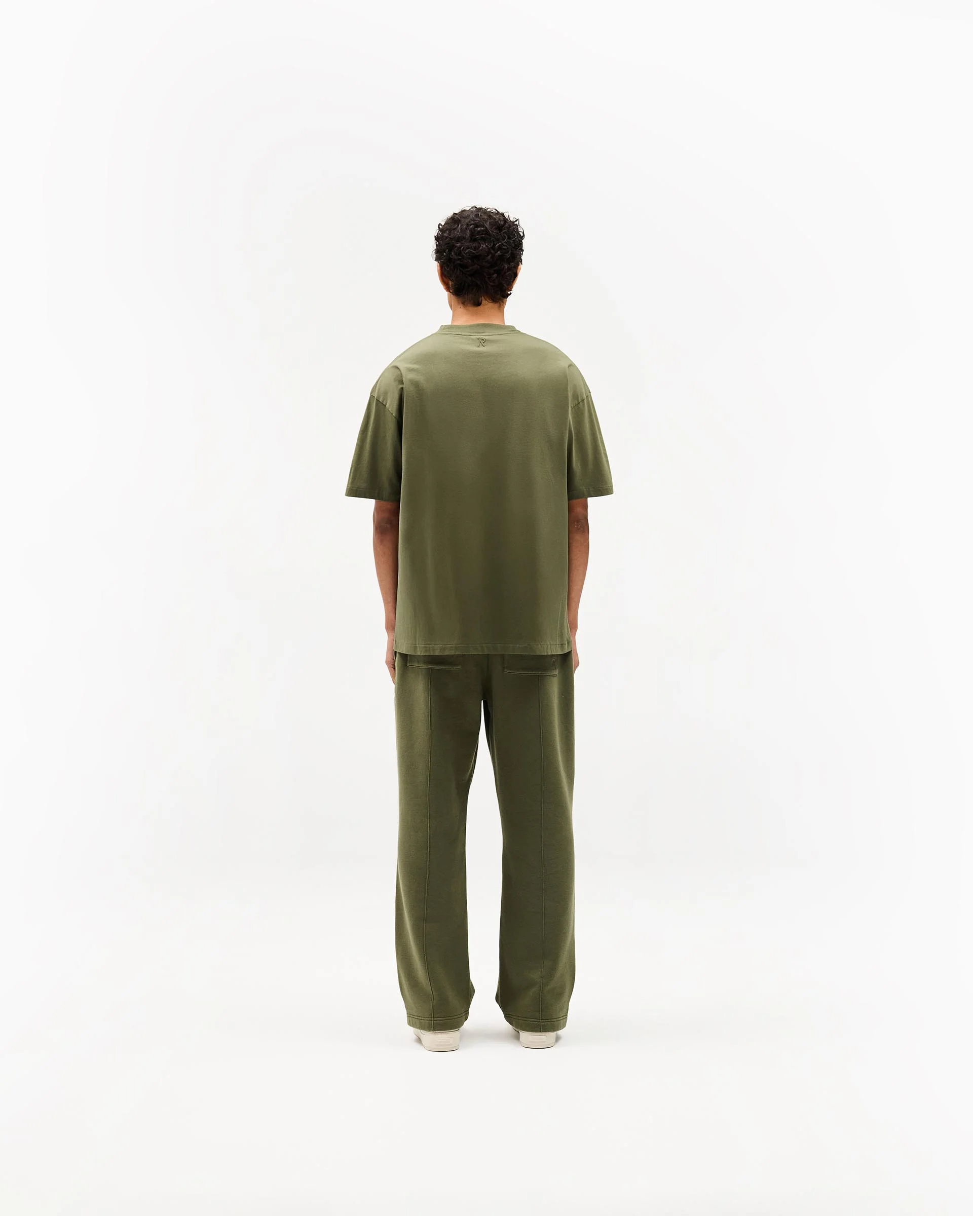 Initial Oversized T-Shirt - Army Green - Image 7