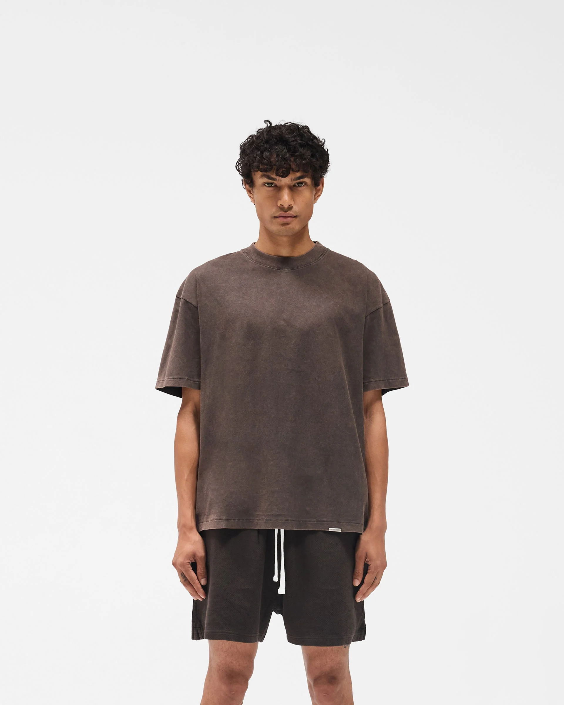 Initial Oversized T-Shirt - Coffee - Image 2