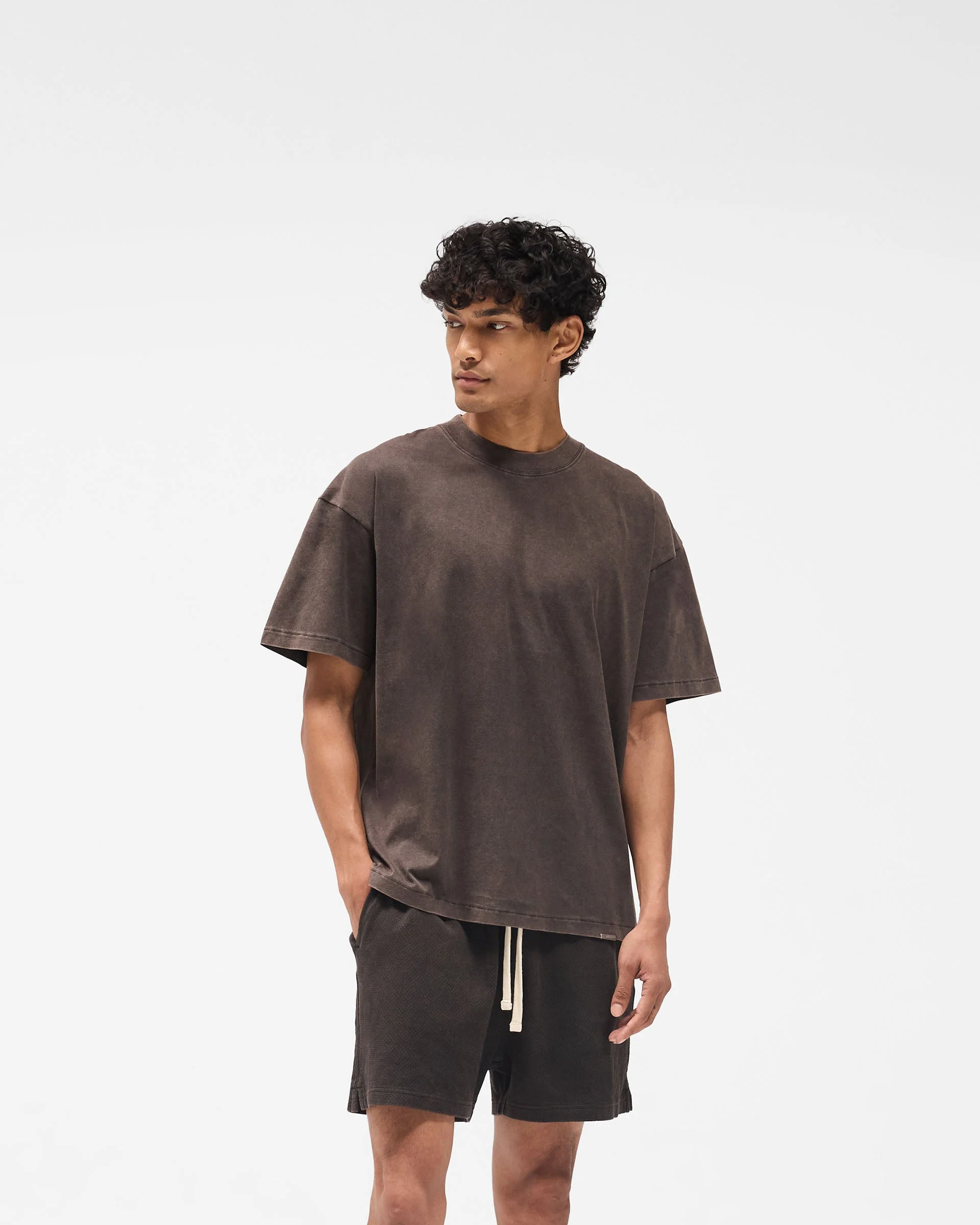 Initial Oversized T-Shirt - Coffee - Image 3