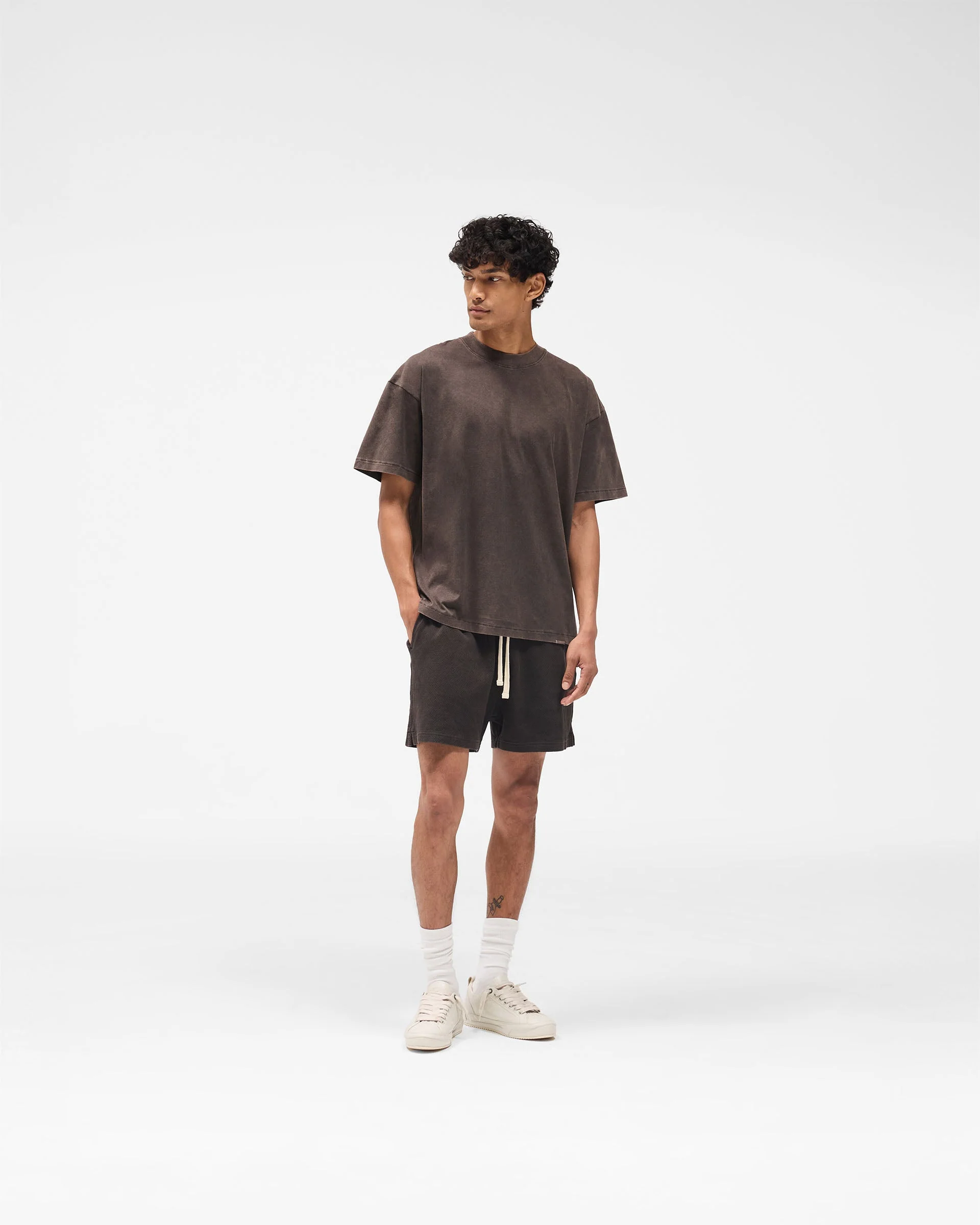 Initial Oversized T-Shirt - Coffee - Image 8