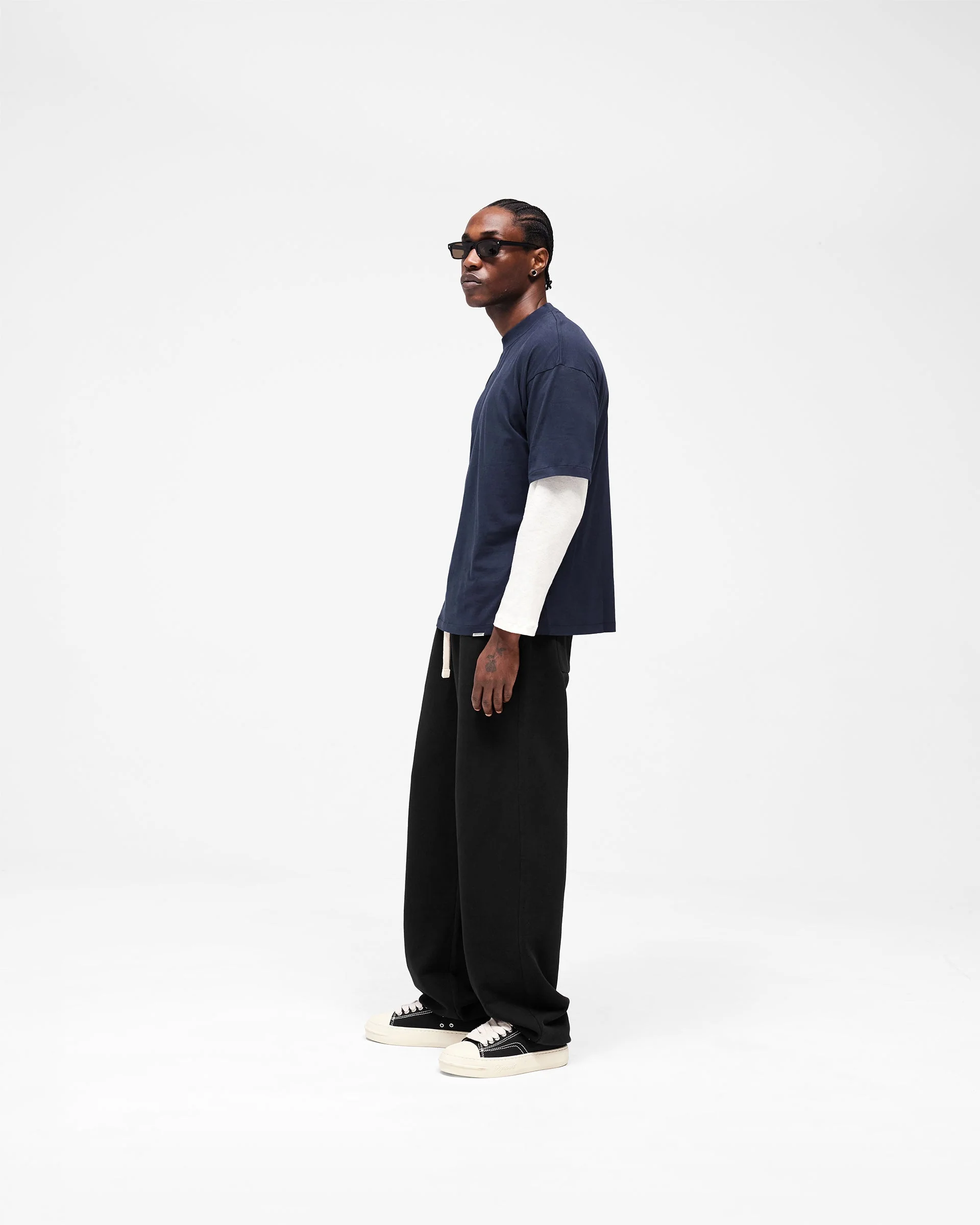 Initial Oversized T-Shirt - Midnight Navy - Image 10
