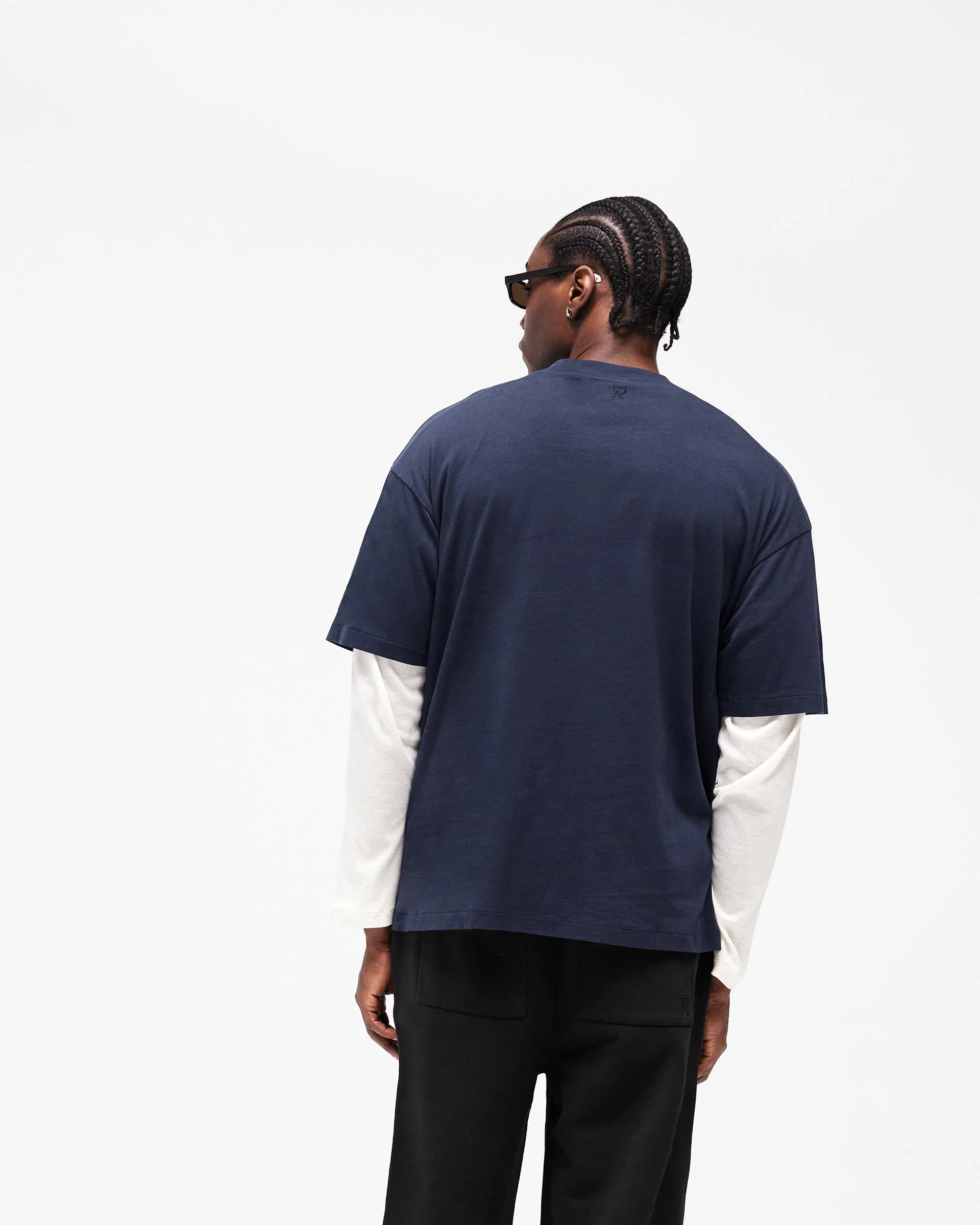Initial Oversized T-Shirt - Midnight Navy - Image 6