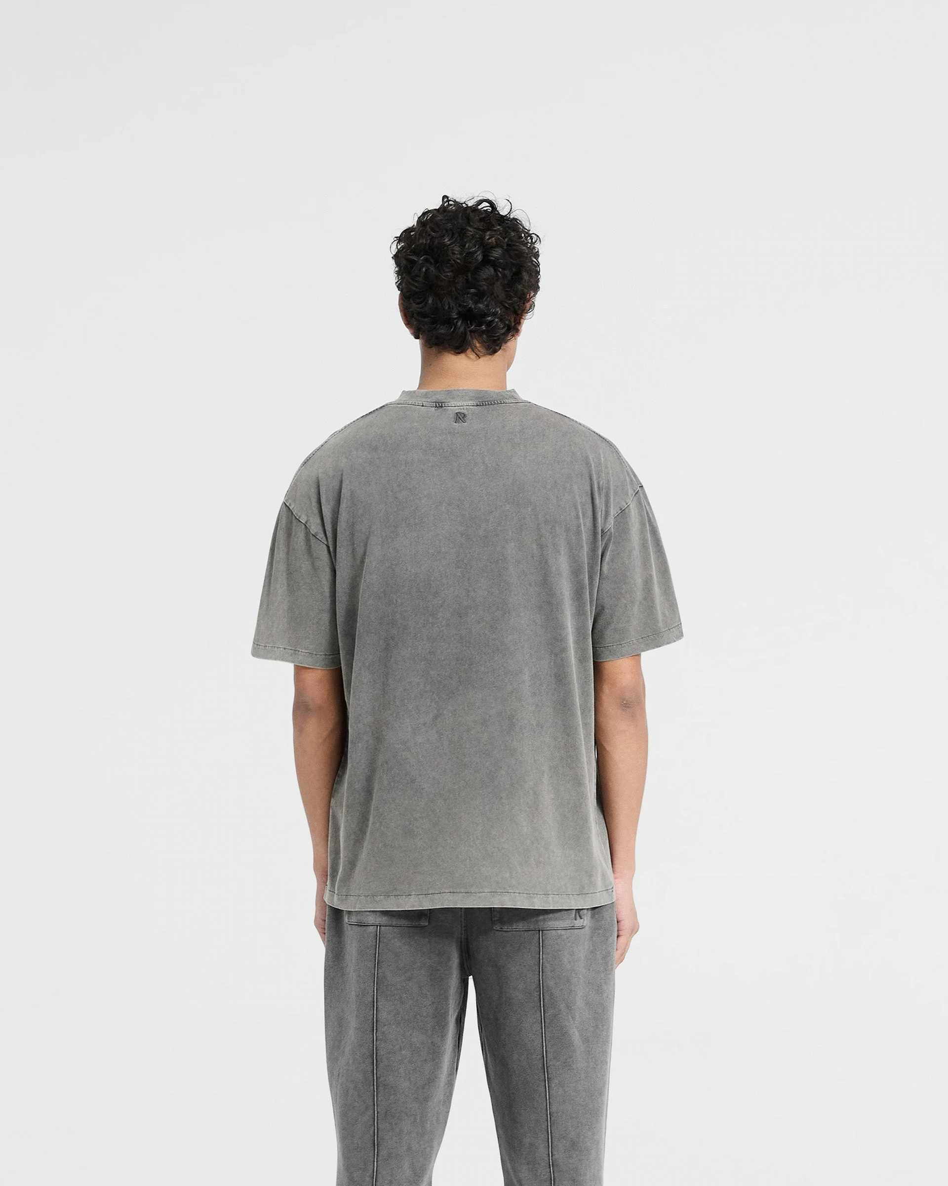 Initial Oversized T-Shirt - Vintage Grey - Image 4