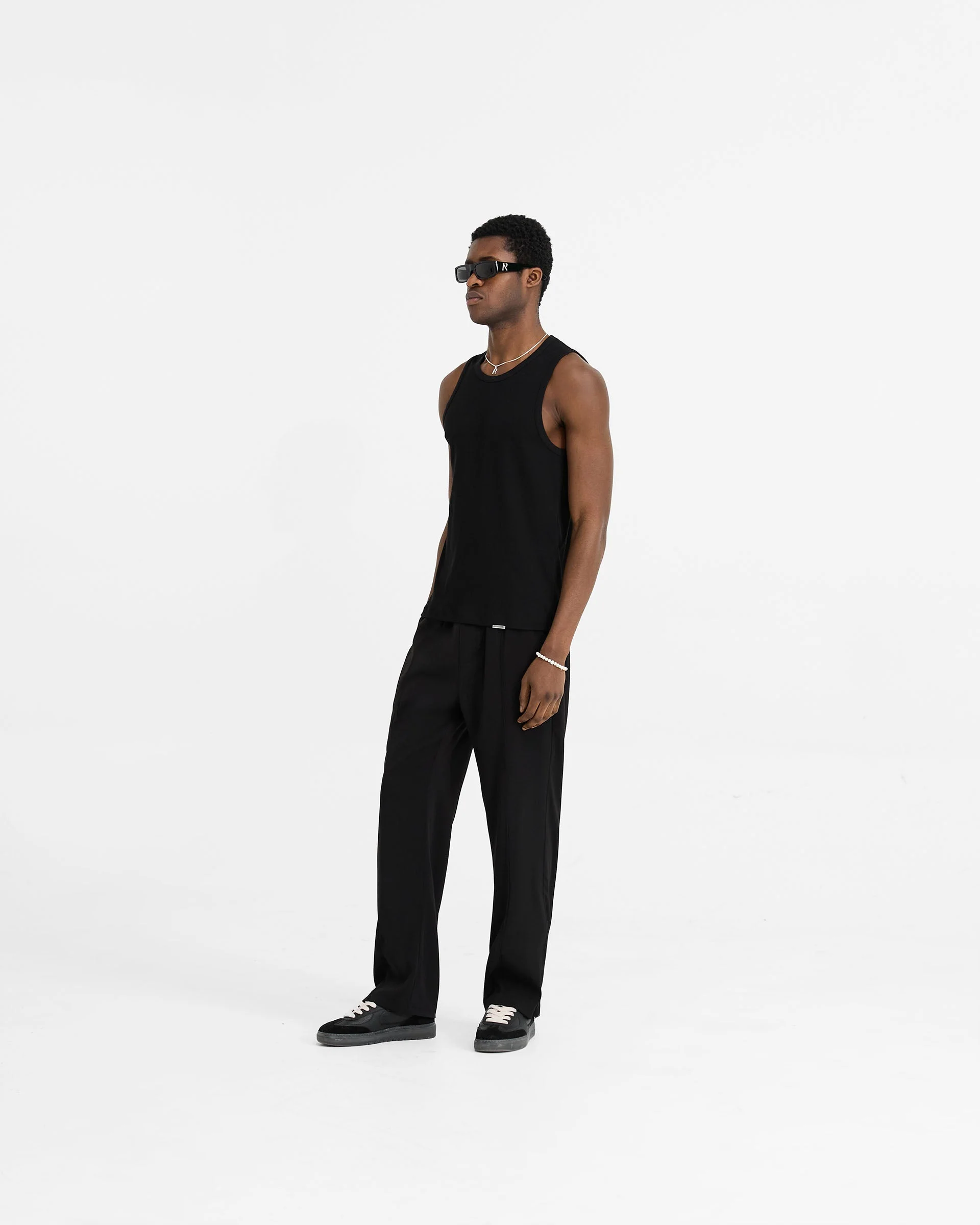 Initial Rib Vest - Black - Image 6