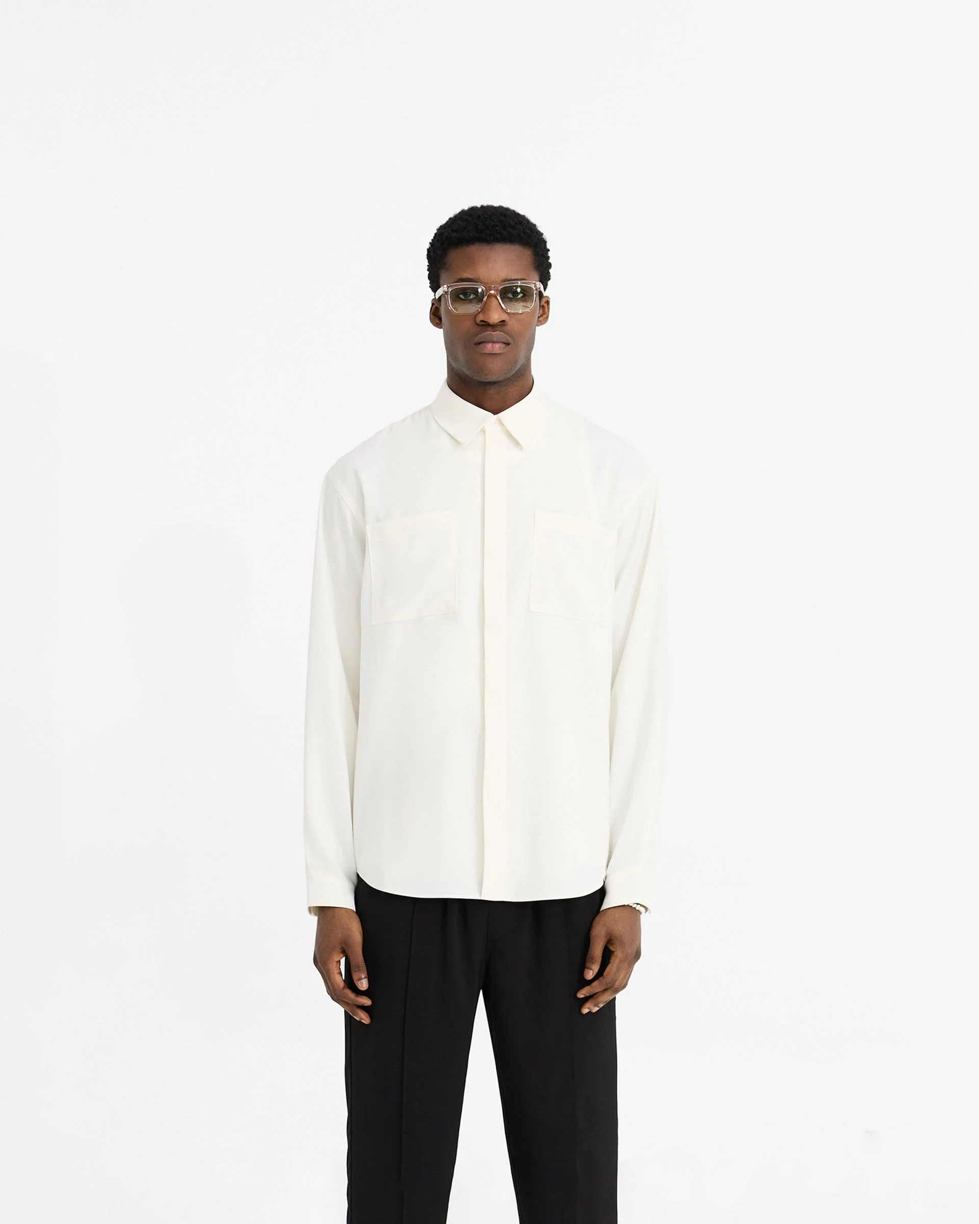 Initial Shirt - Flat White - Image 3