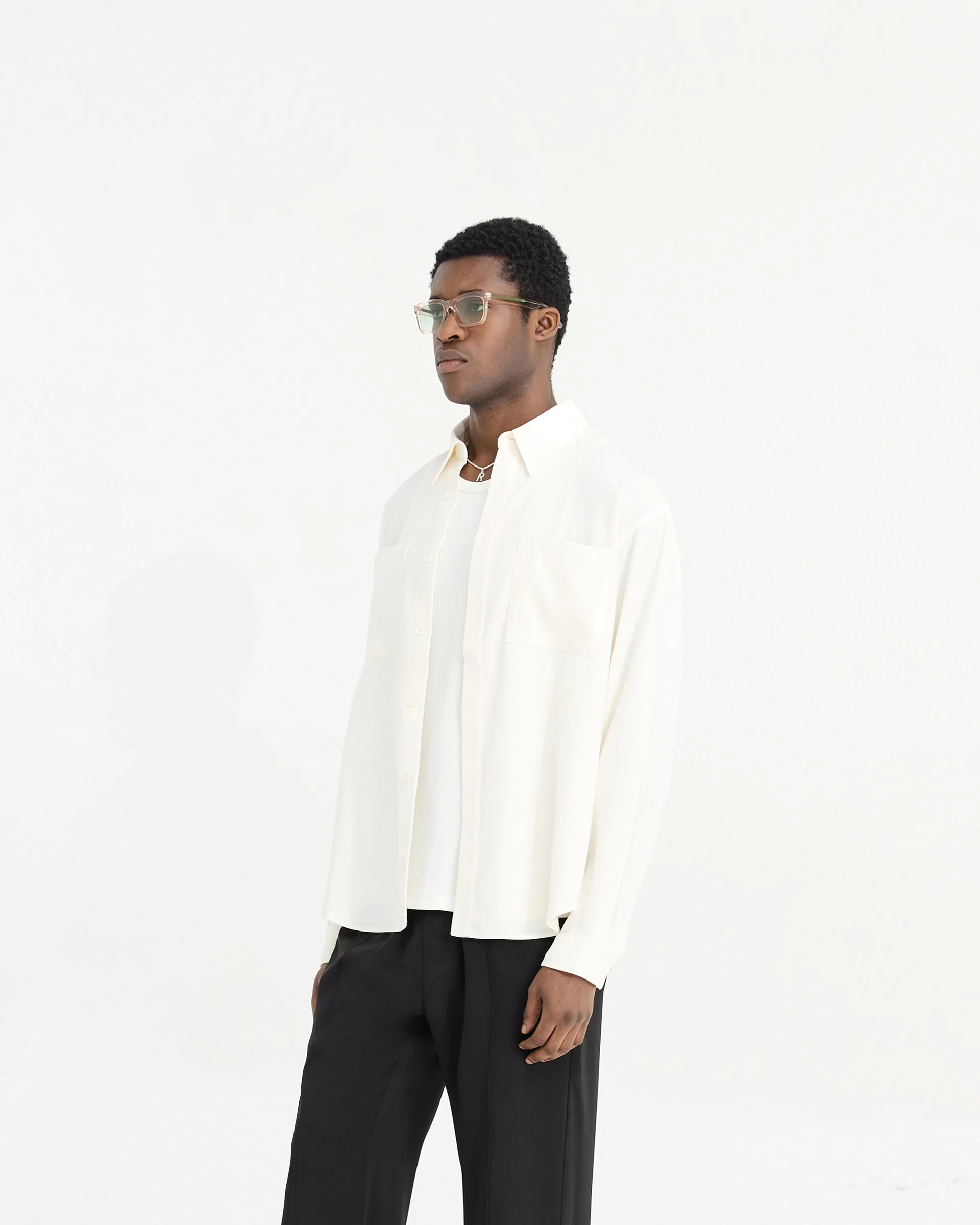 Initial Shirt - Flat White - Image 4