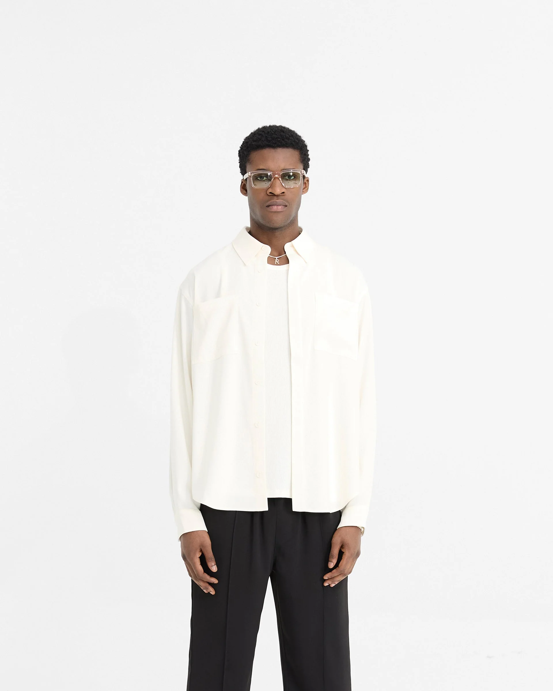 Initial Shirt - Flat White - Image 5
