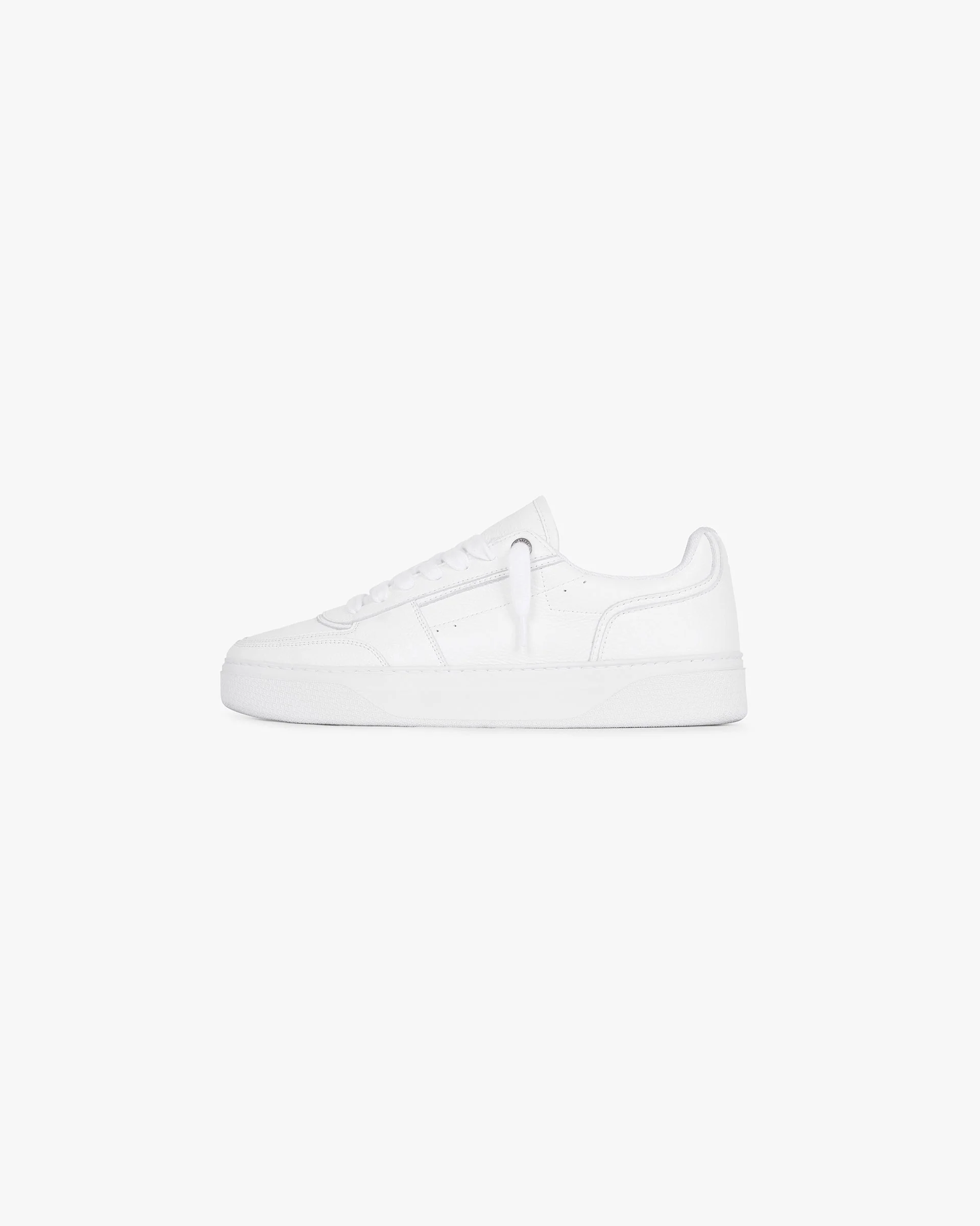 Initial Sneaker - Leather - Flat White - Image 3