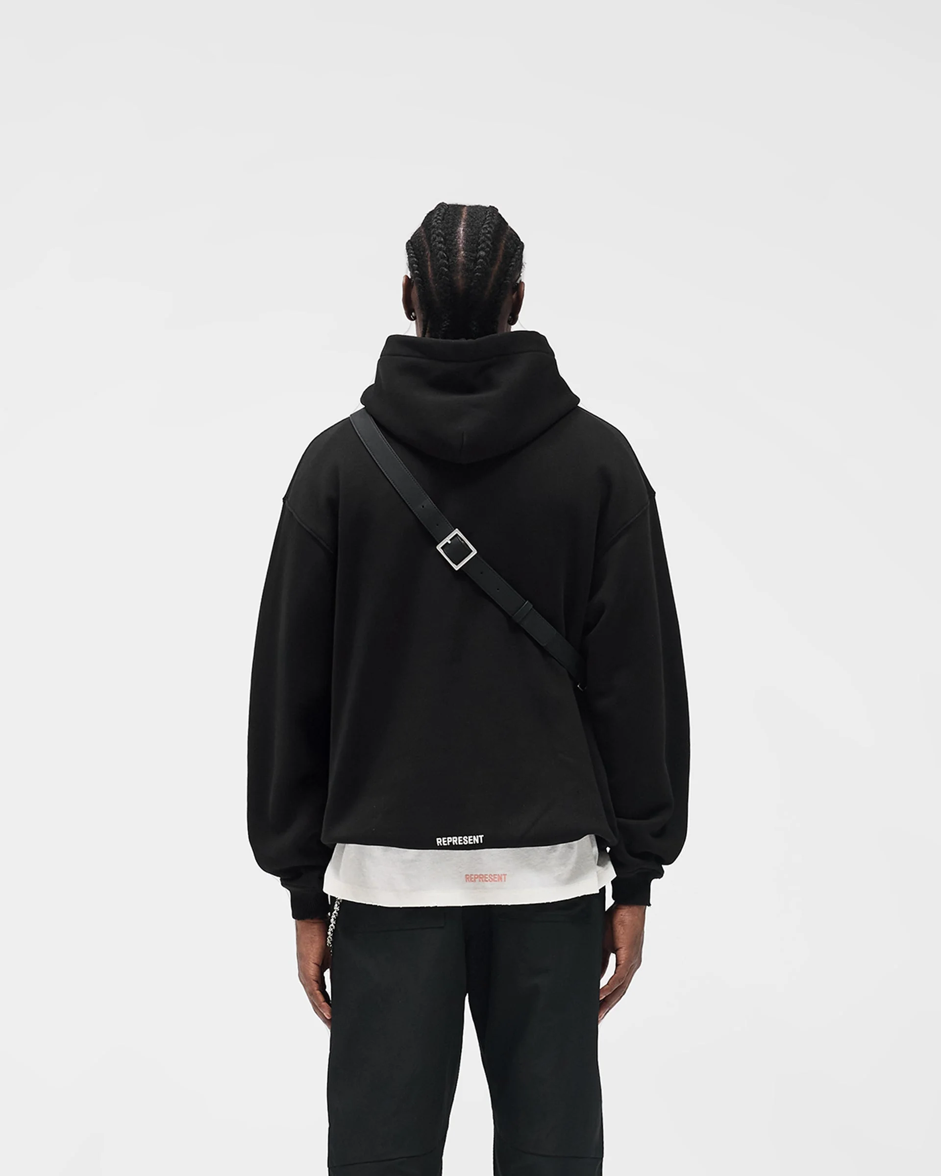 Initial Star Hoodie - Jet Black - Image 4