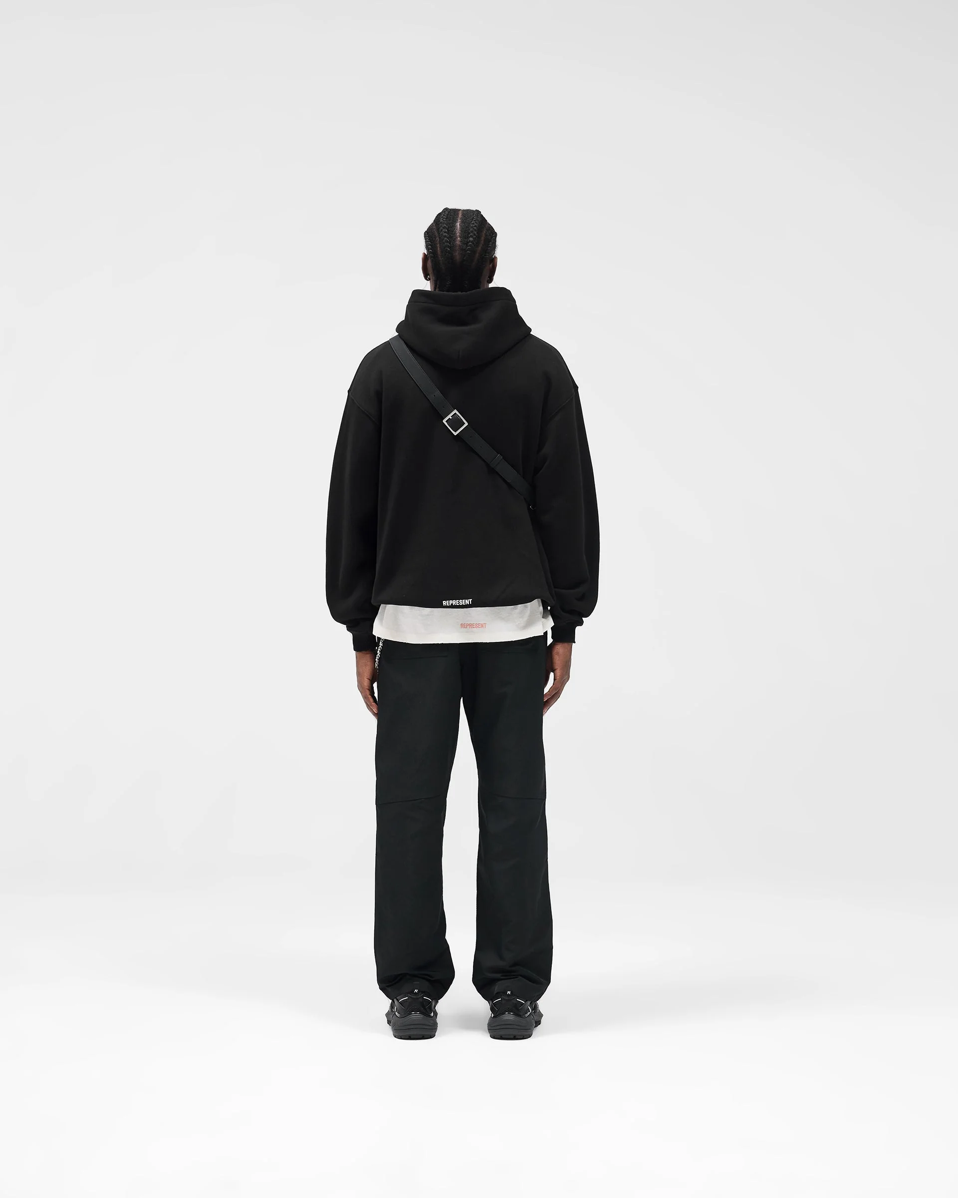 Initial Star Hoodie - Jet Black - Image 7