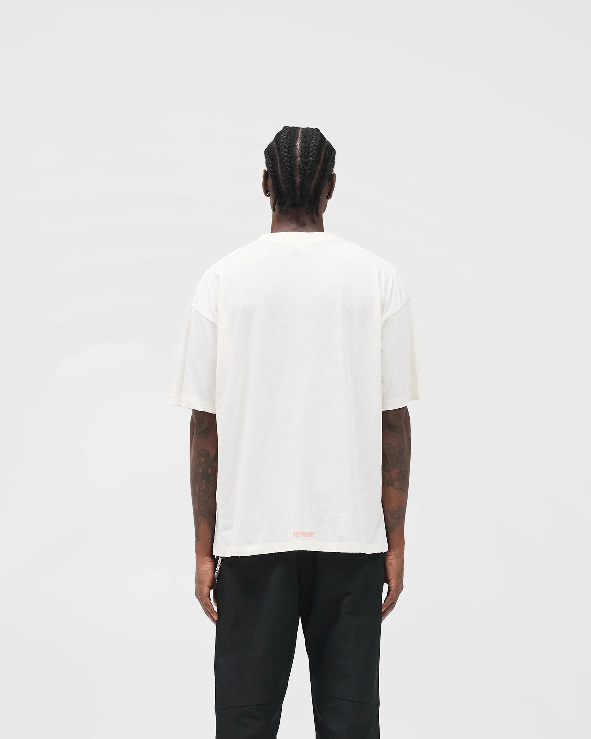 Initial Star T-Shirt - Flat White - Image 4