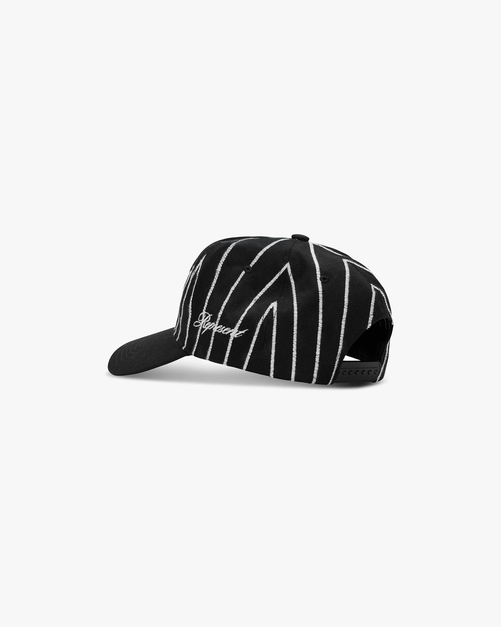 Initial Stripe Cap - Jet Black - Image 3